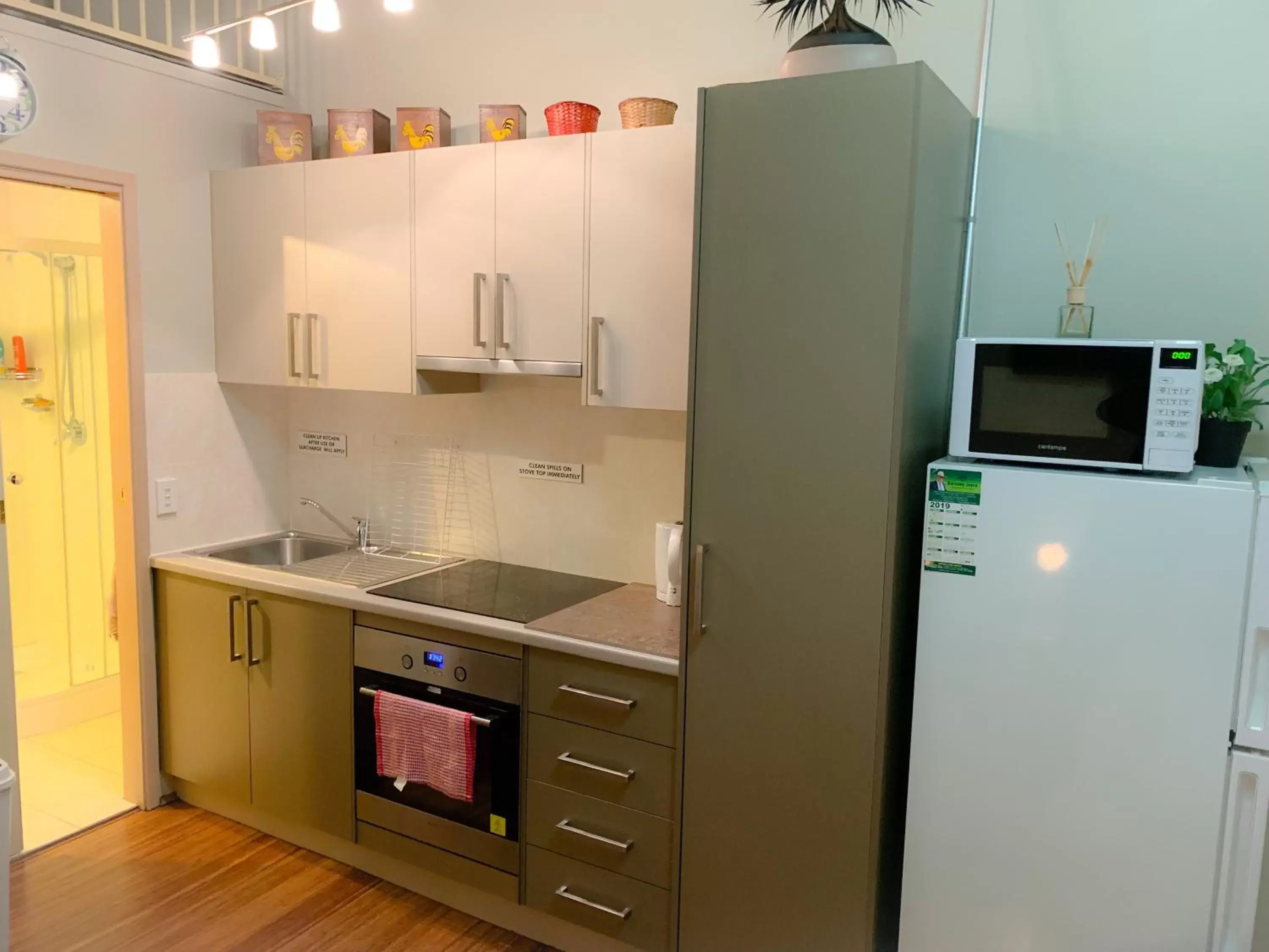 Kitchen/Kitchenette in Westside Studio Apartments