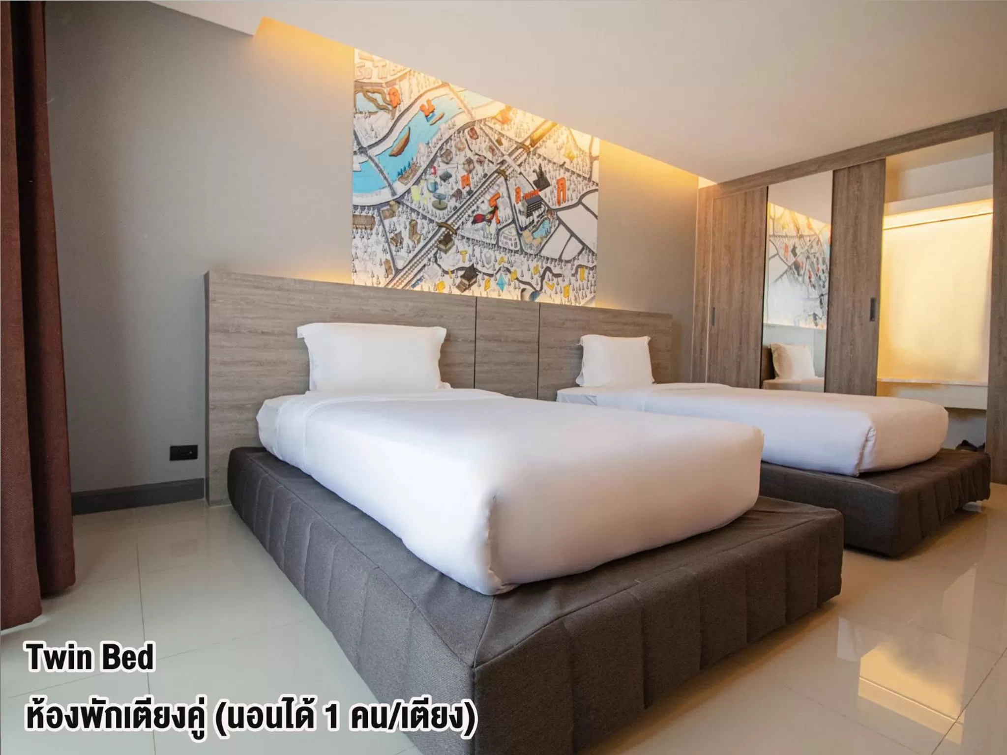 Bedroom, Bed in Fortune D Hotel Phitsanulok