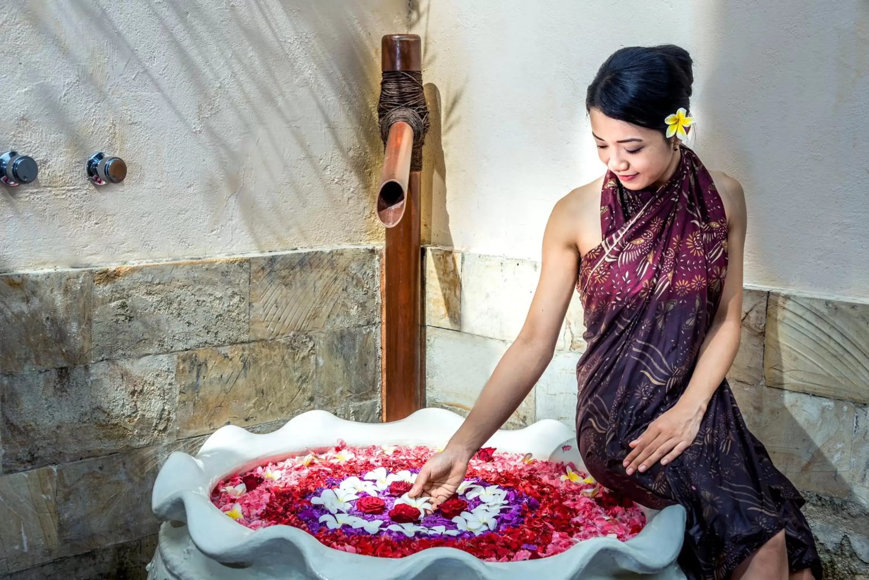 Open Air Bath in Hotel Nikko Bali Benoa Beach