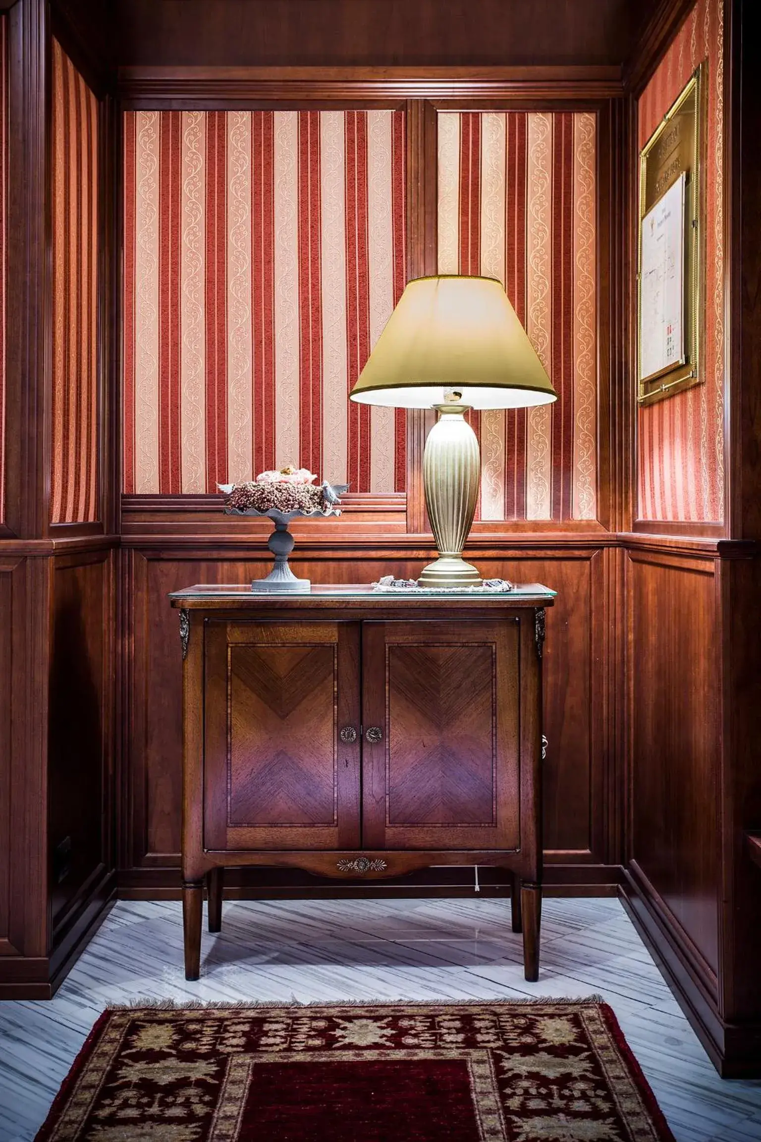 Decorative detail, Seating Area in Hotel Principe di Piemonte