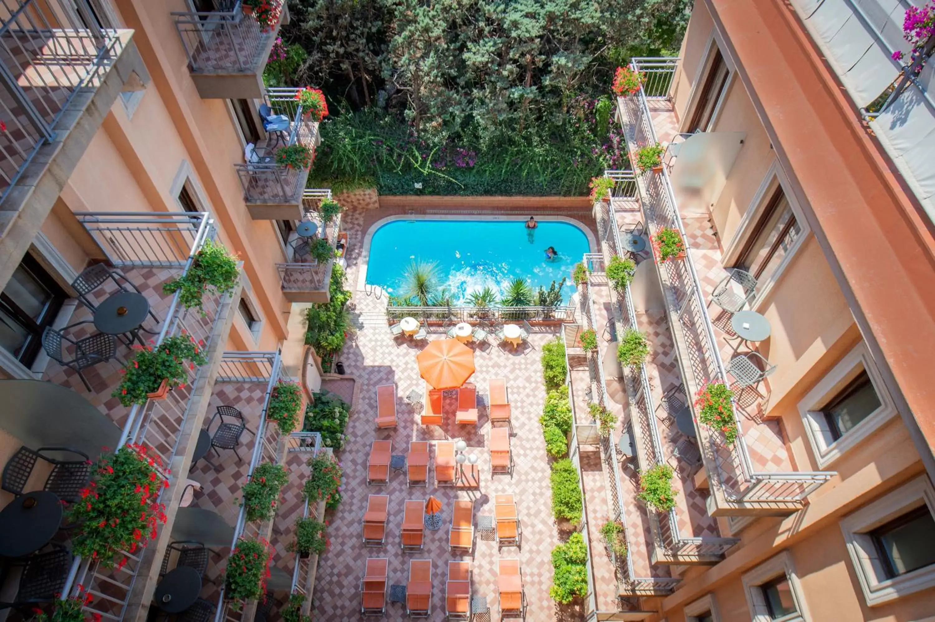 Patio, Pool View in Hotel Michelangelo