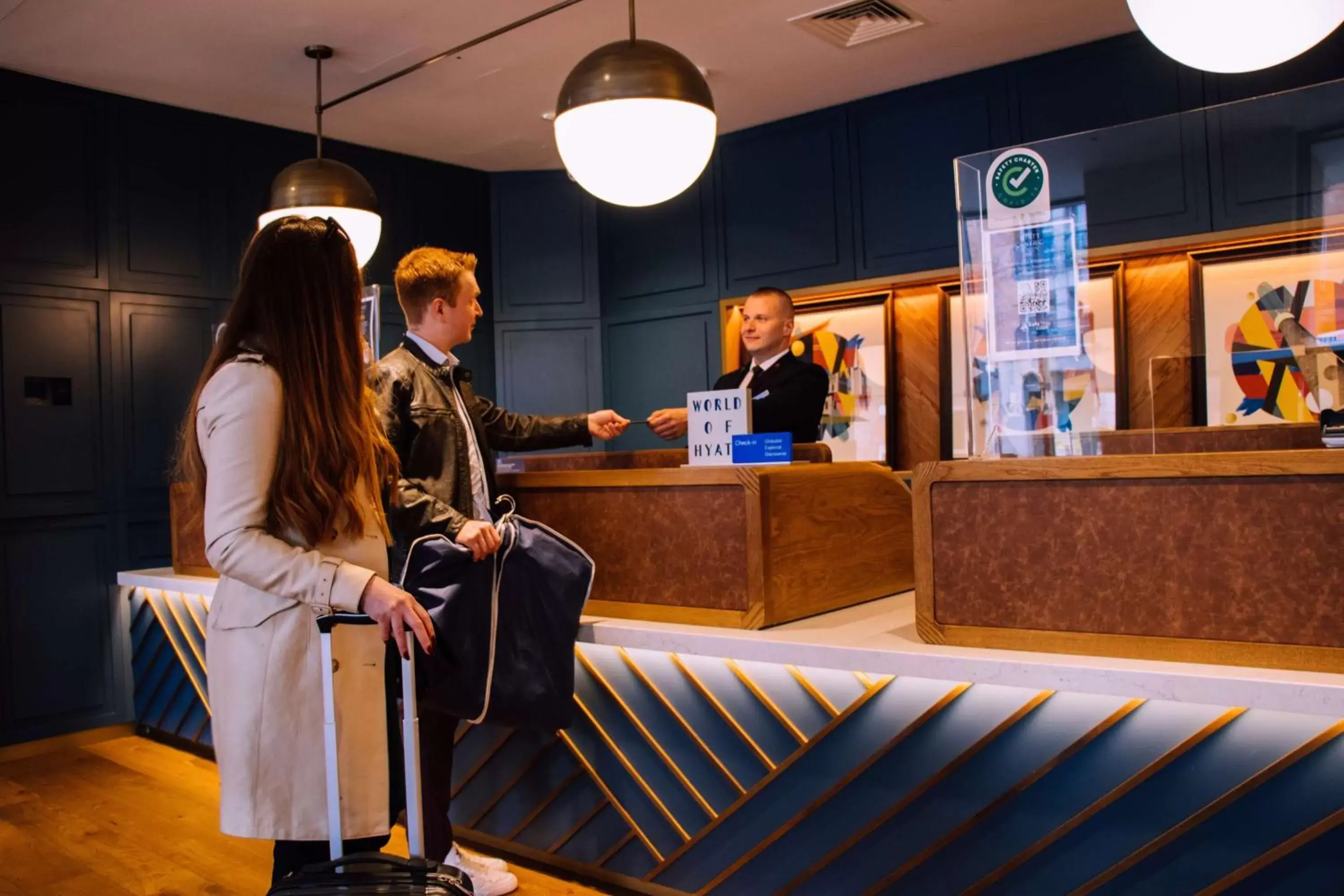 Lobby or reception in Hyatt Centric The Liberties Dublin Lobby or reception in Hyatt Centric The Liberties Dublin