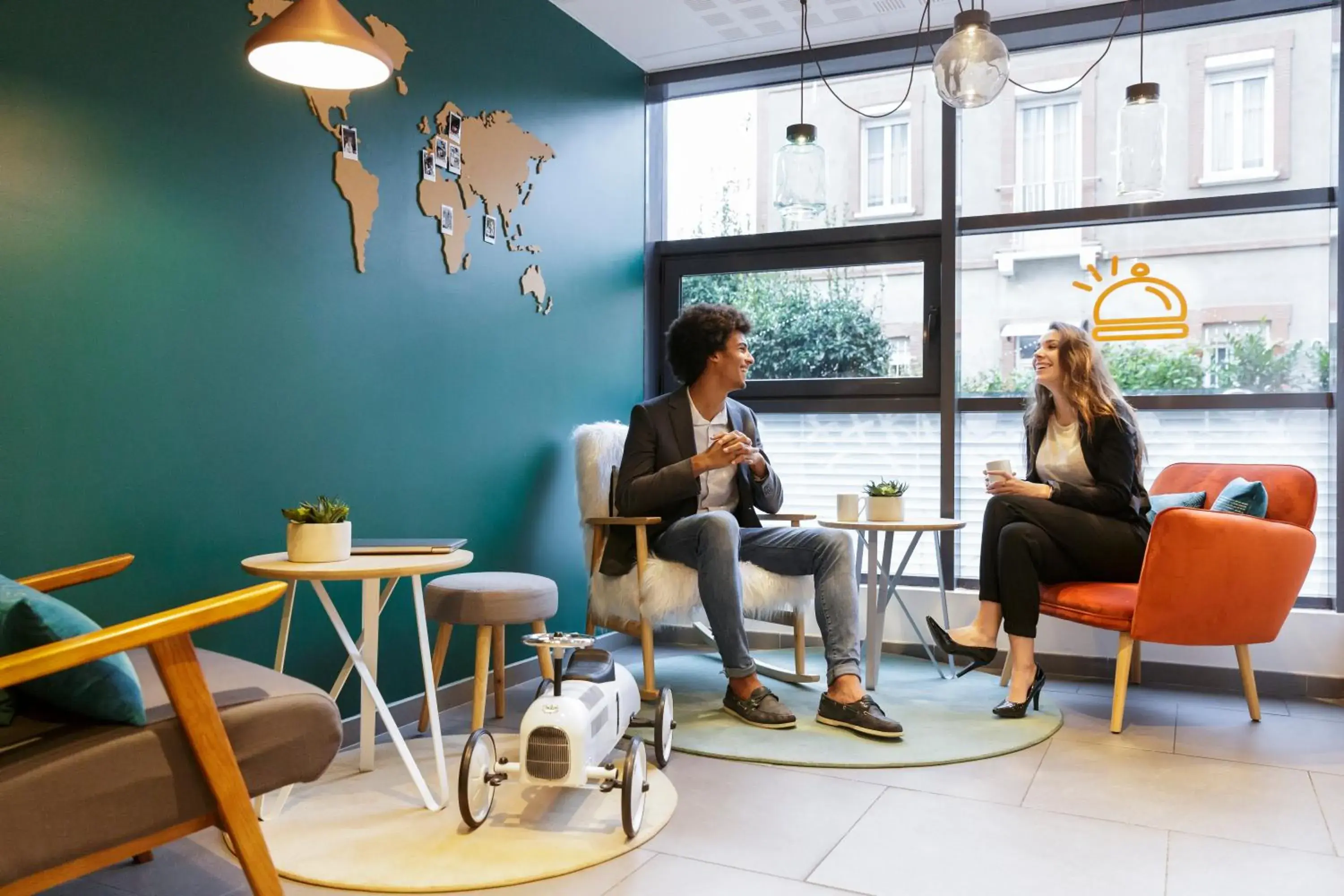 Lobby or reception in Aparthotel Adagio Access Toulouse St Cyprien Lobby or reception in Aparthotel Adagio Access Toulouse St Cyprien