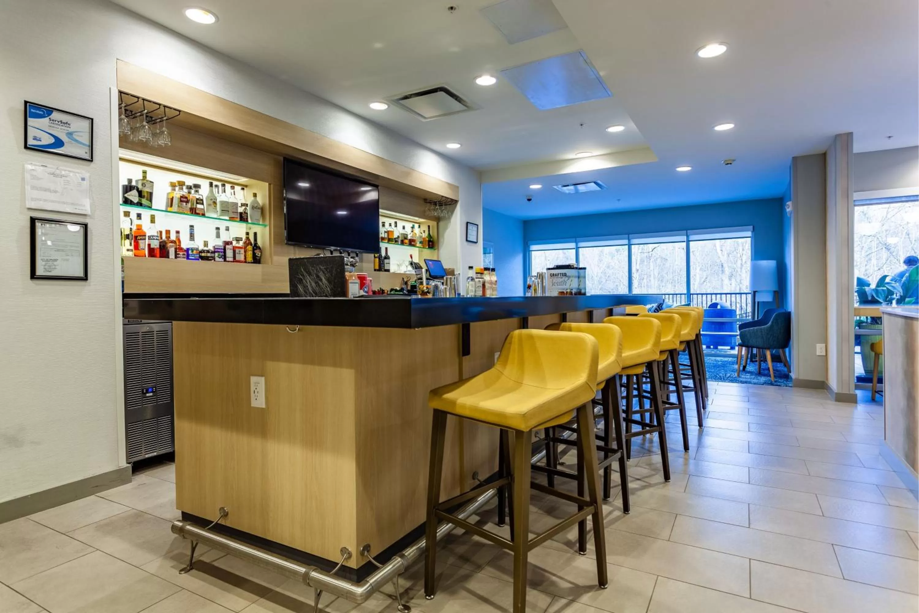 Lounge or bar in TownePlace Suites by Marriott Raleigh - University Area