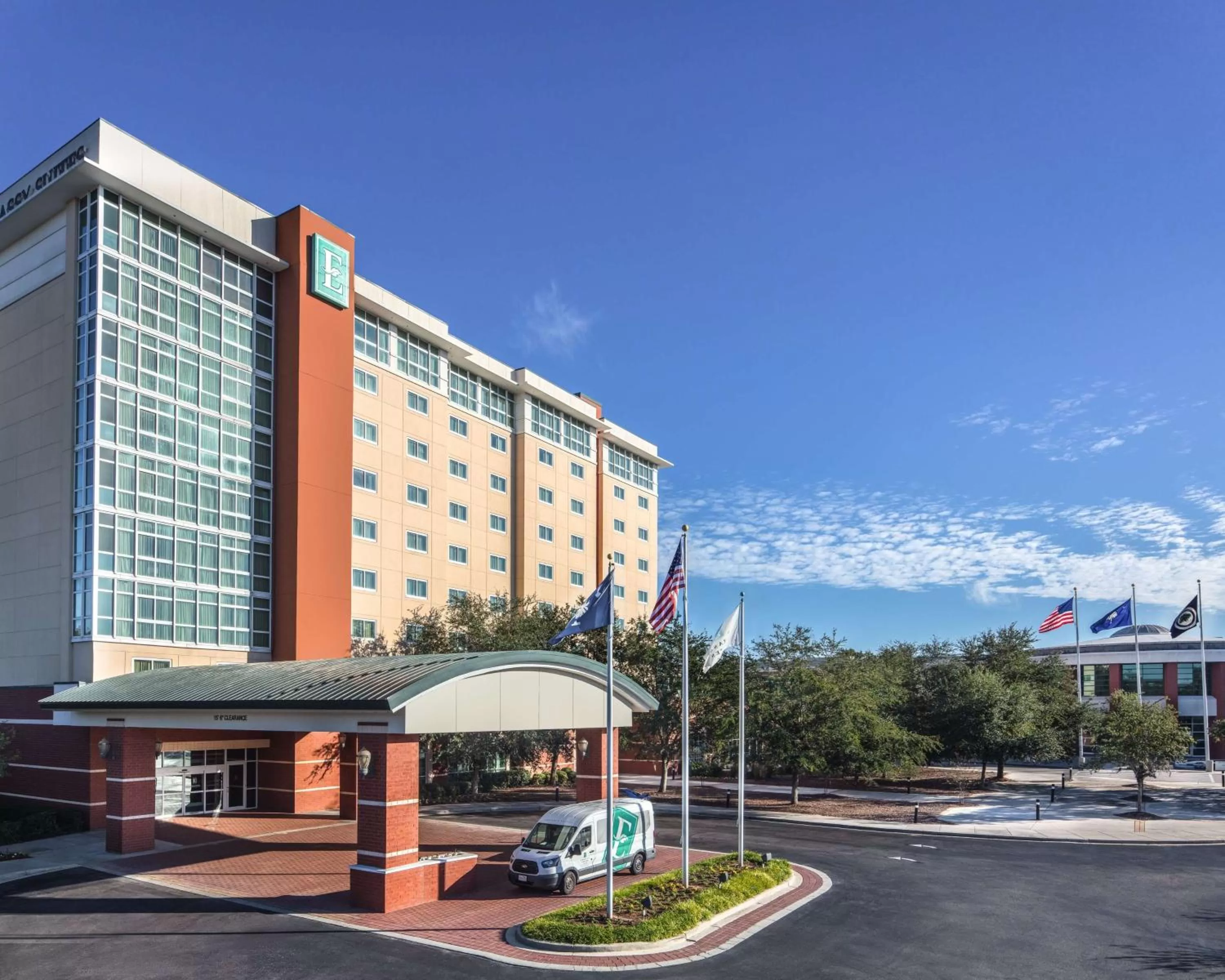 Property building in Embassy Suites North Charleston Airport Hotel Convention