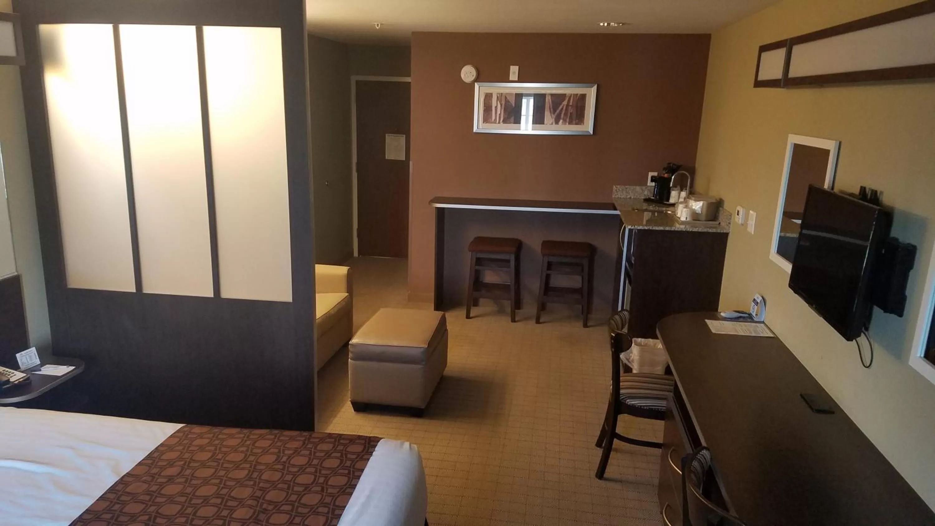 Bed in Microtel Inn & Suites by Wyndham