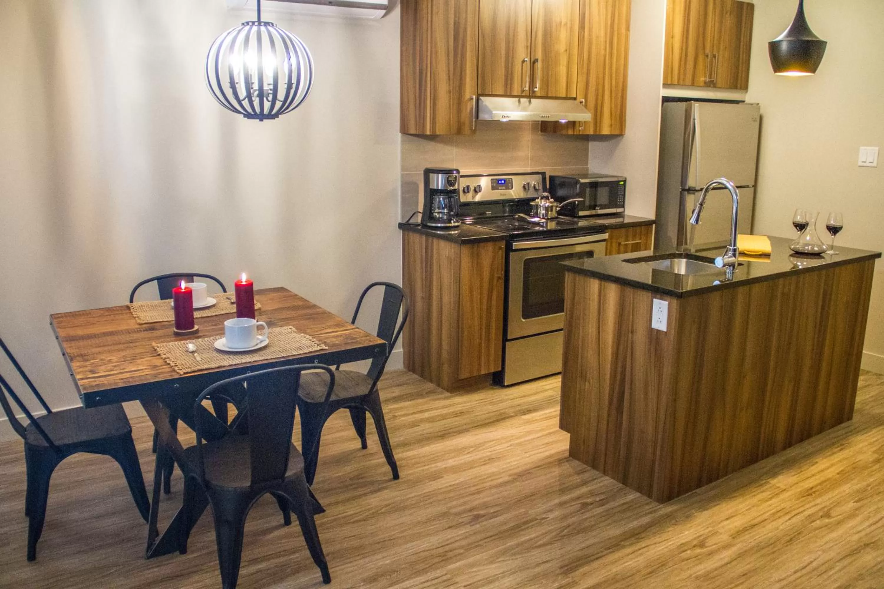 Kitchen or kitchenette in Le Viking Resort