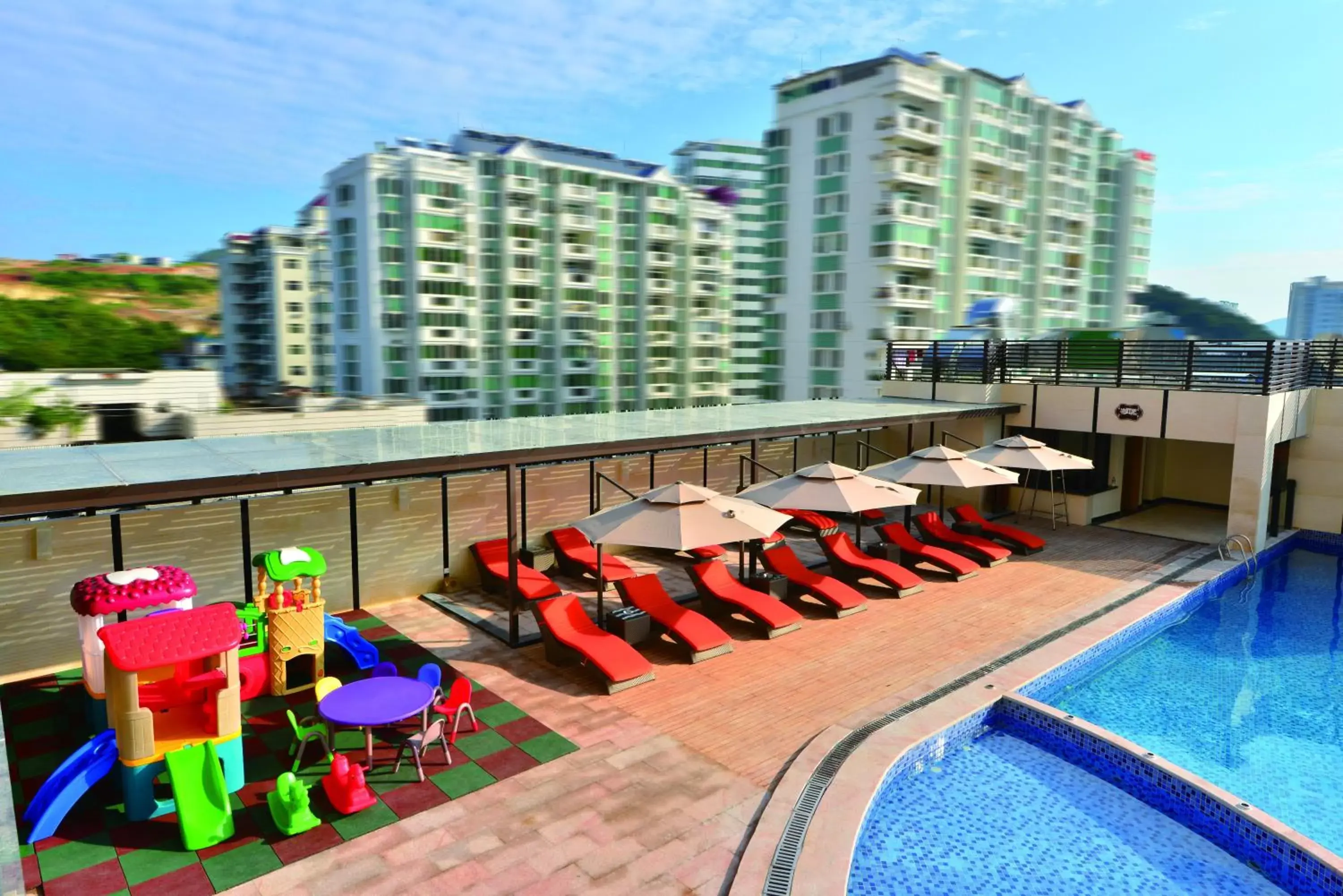 Bird's eye view, Swimming Pool in Barry Boutique Hotel Sanya