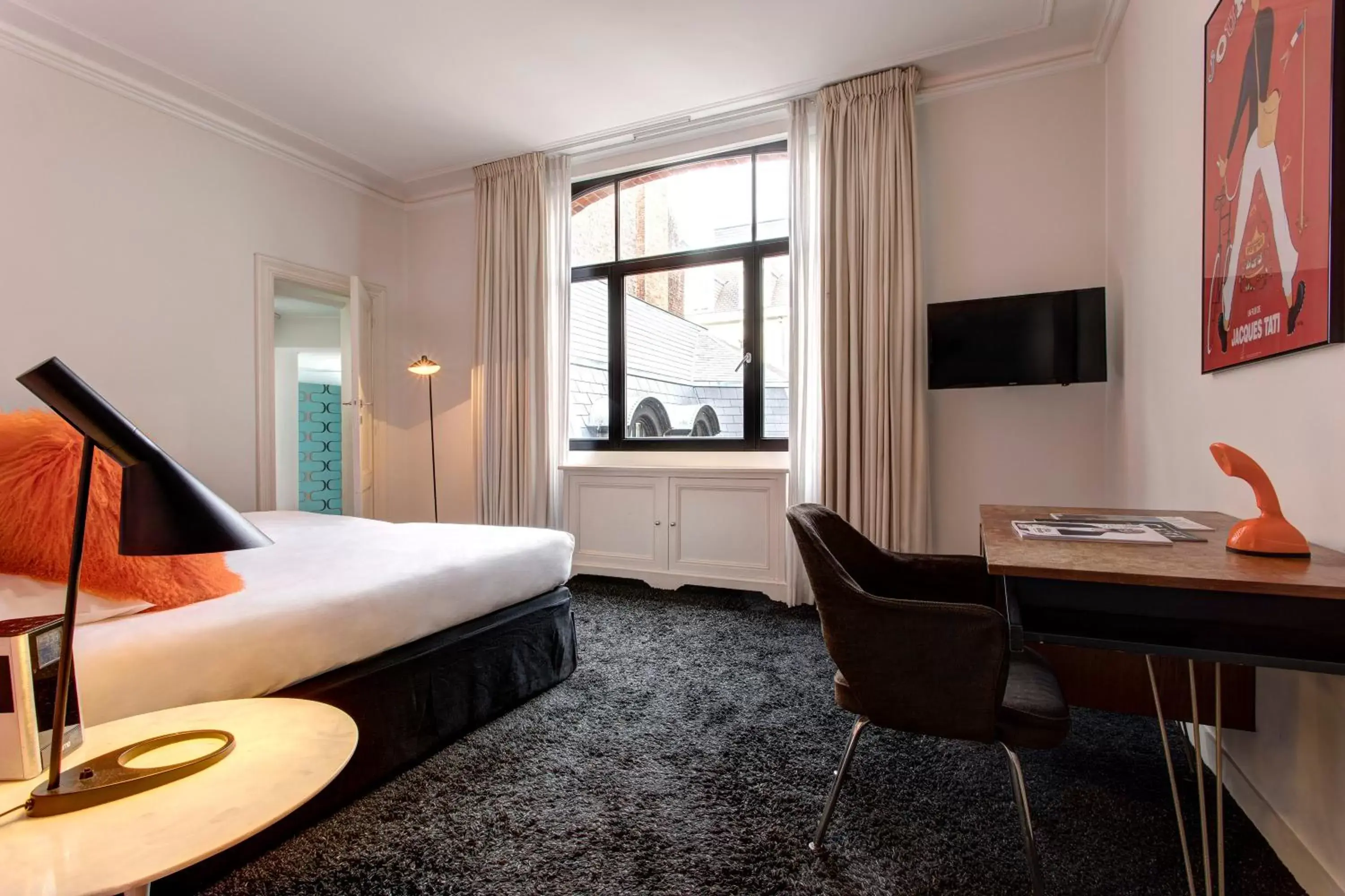 Bed in Vintage Hotel Brussels