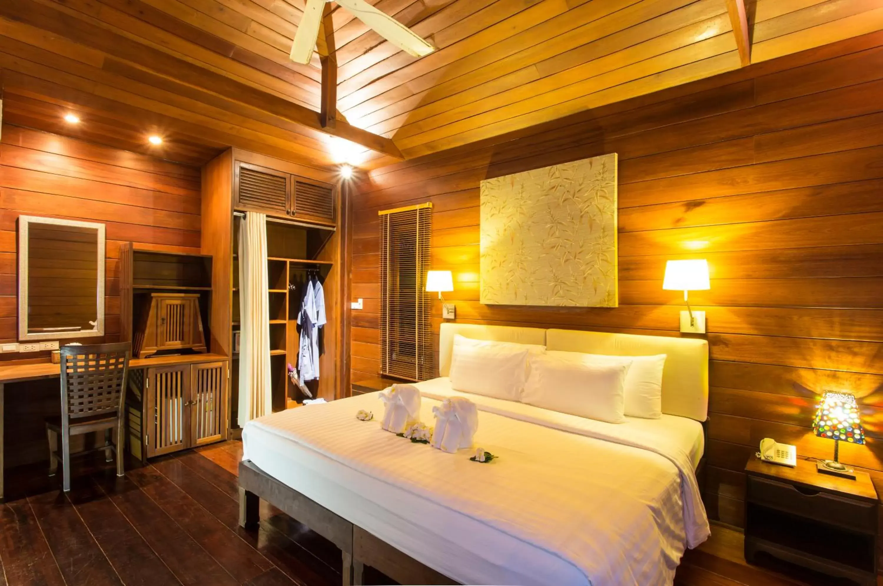 Night, Bed in GajaPuri Resort Koh Chang