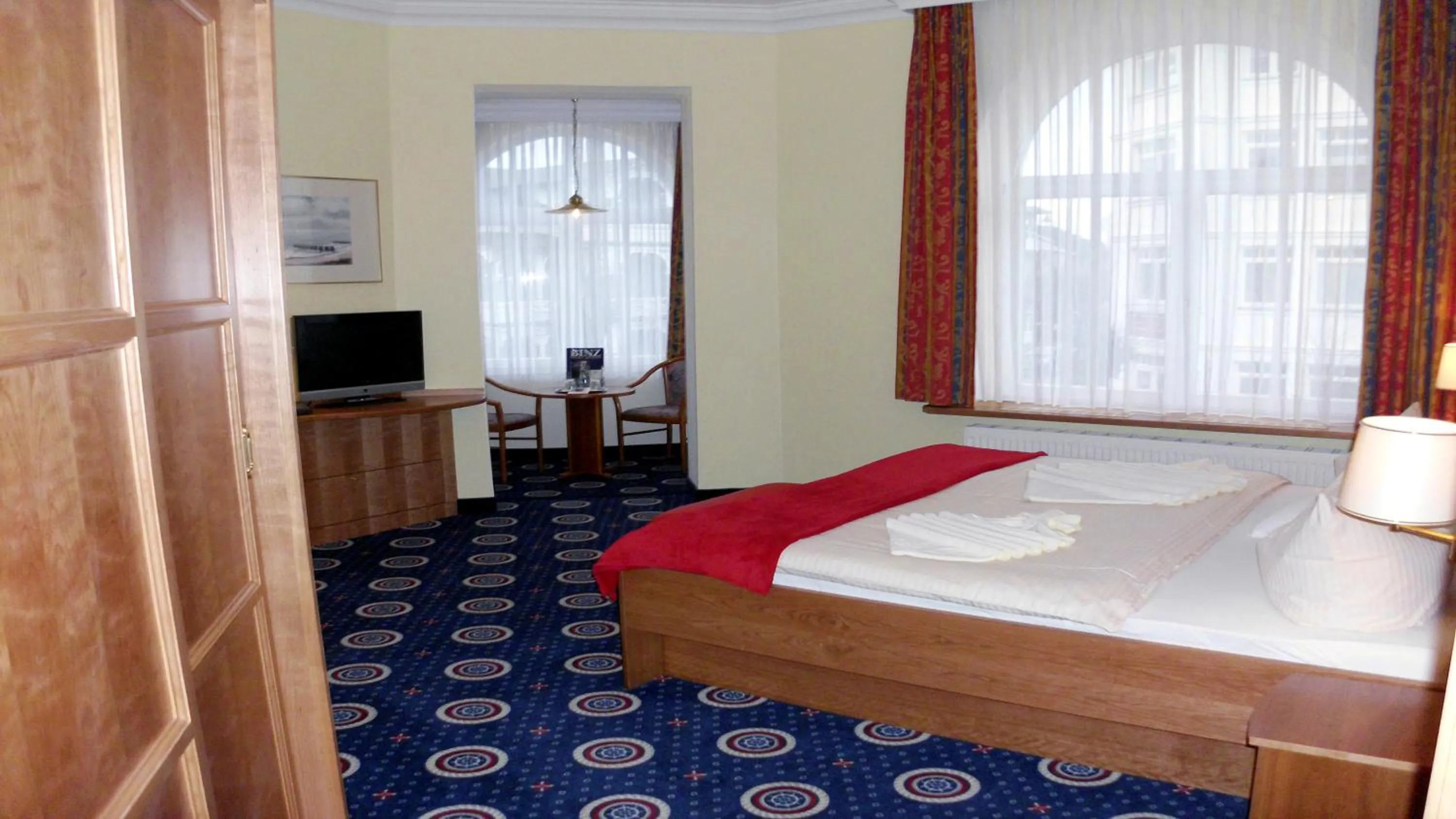 Bed in Hotel Deutsche Flagge