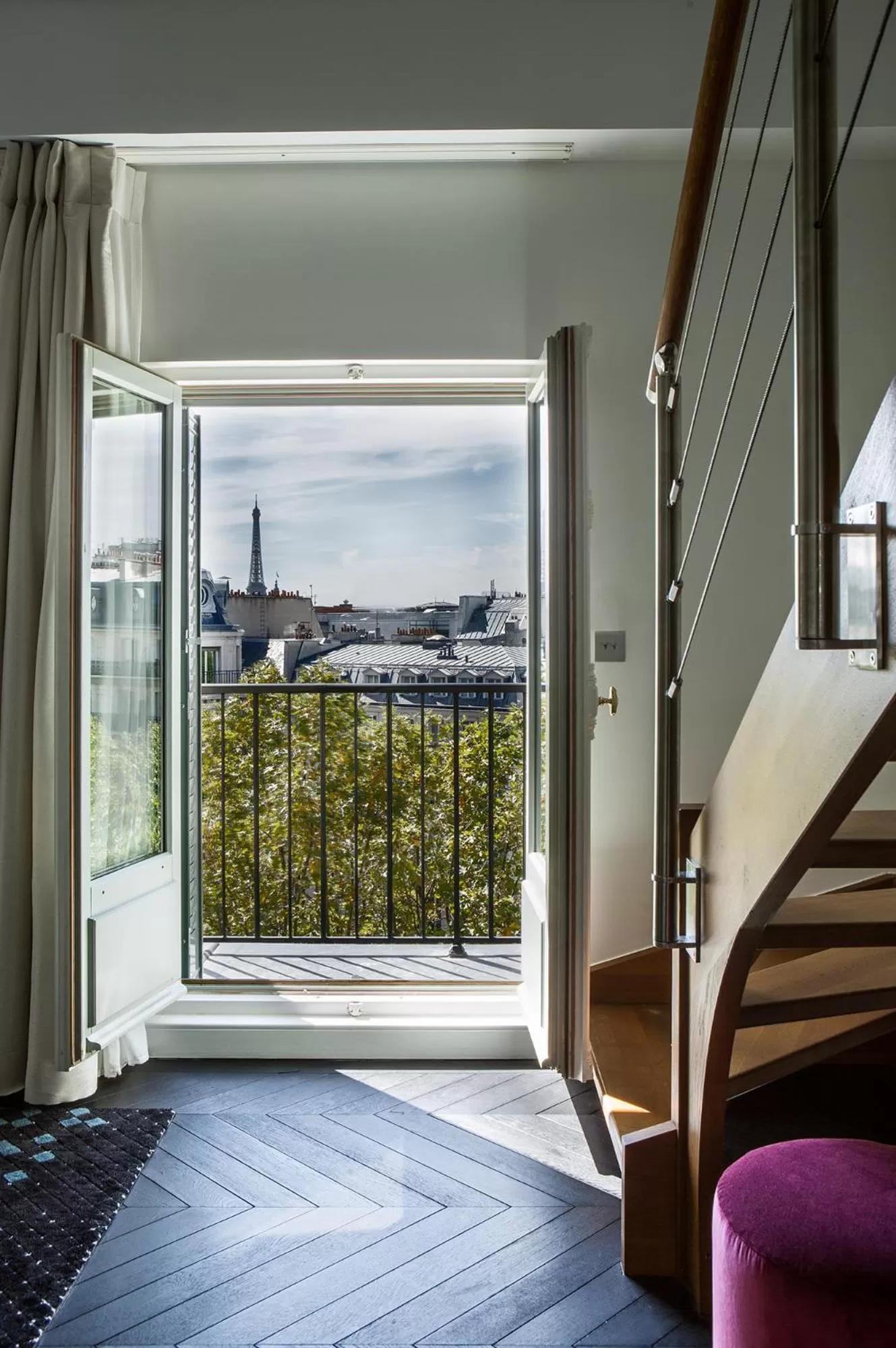 View (from property/room), Bed in Fauchon l'Hôtel Paris