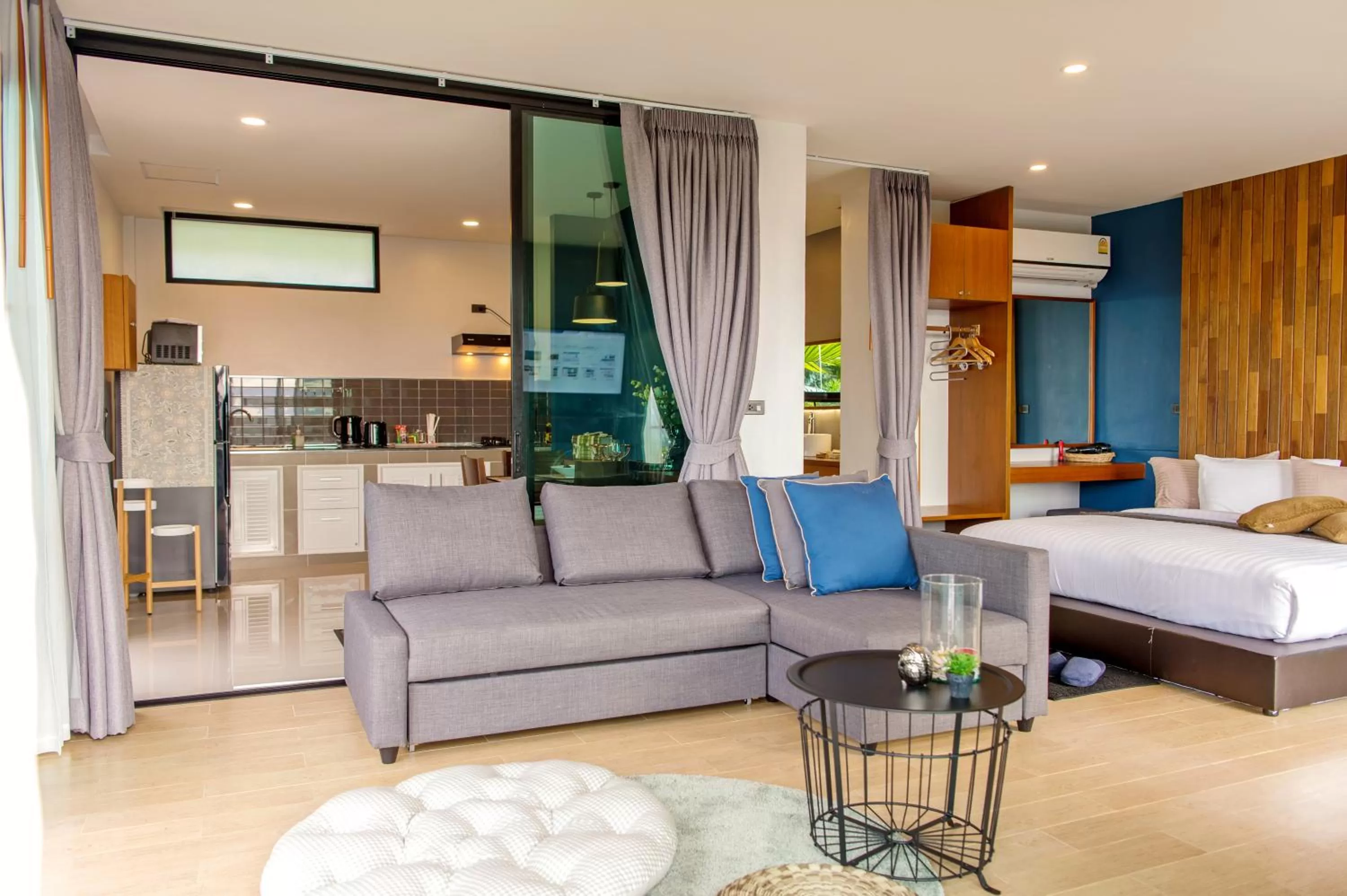 Living room, Bed in Ao Luek Panoramic Pool-SHA Plus