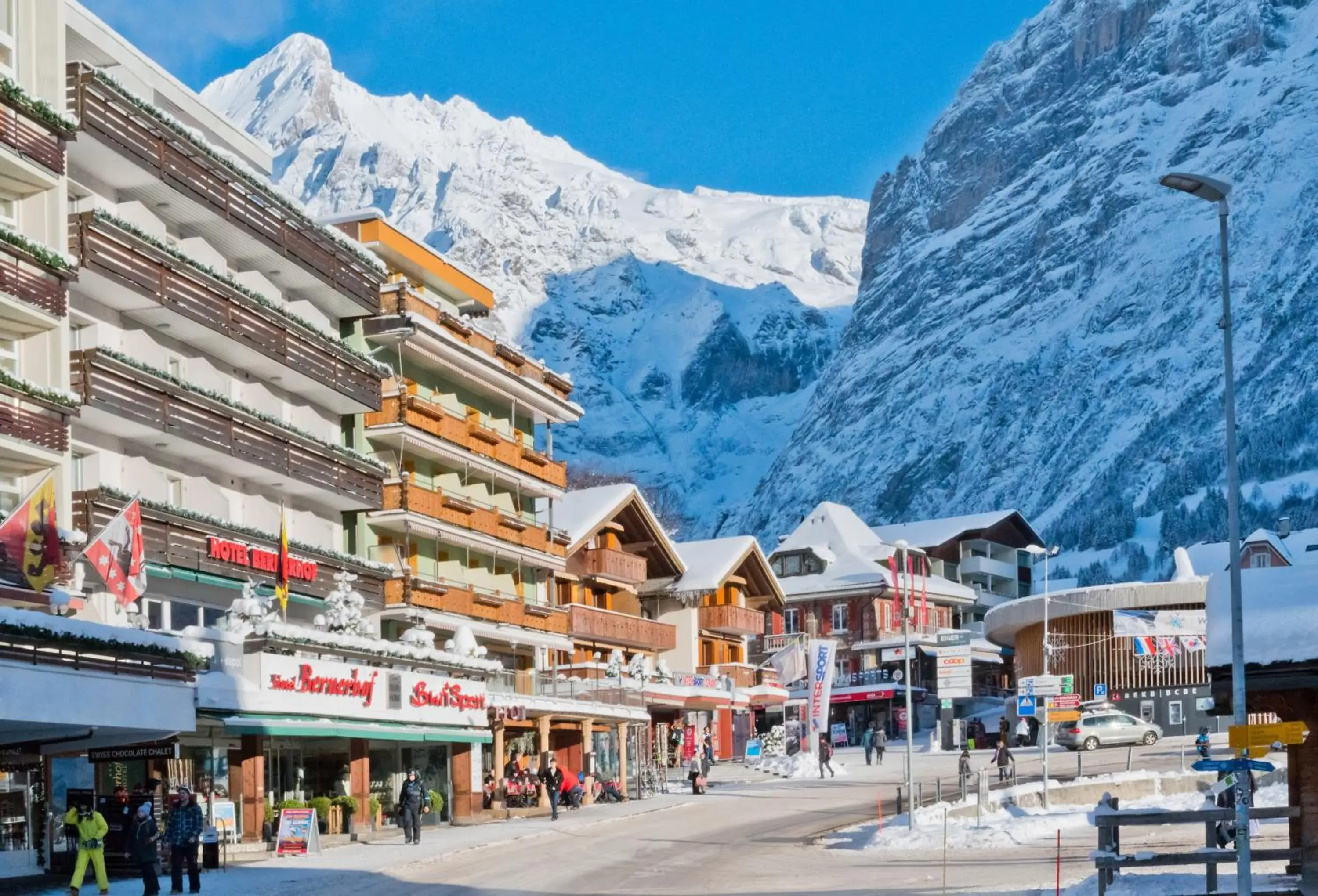 Property building, Winter in Hotel Bernerhof Grindelwald