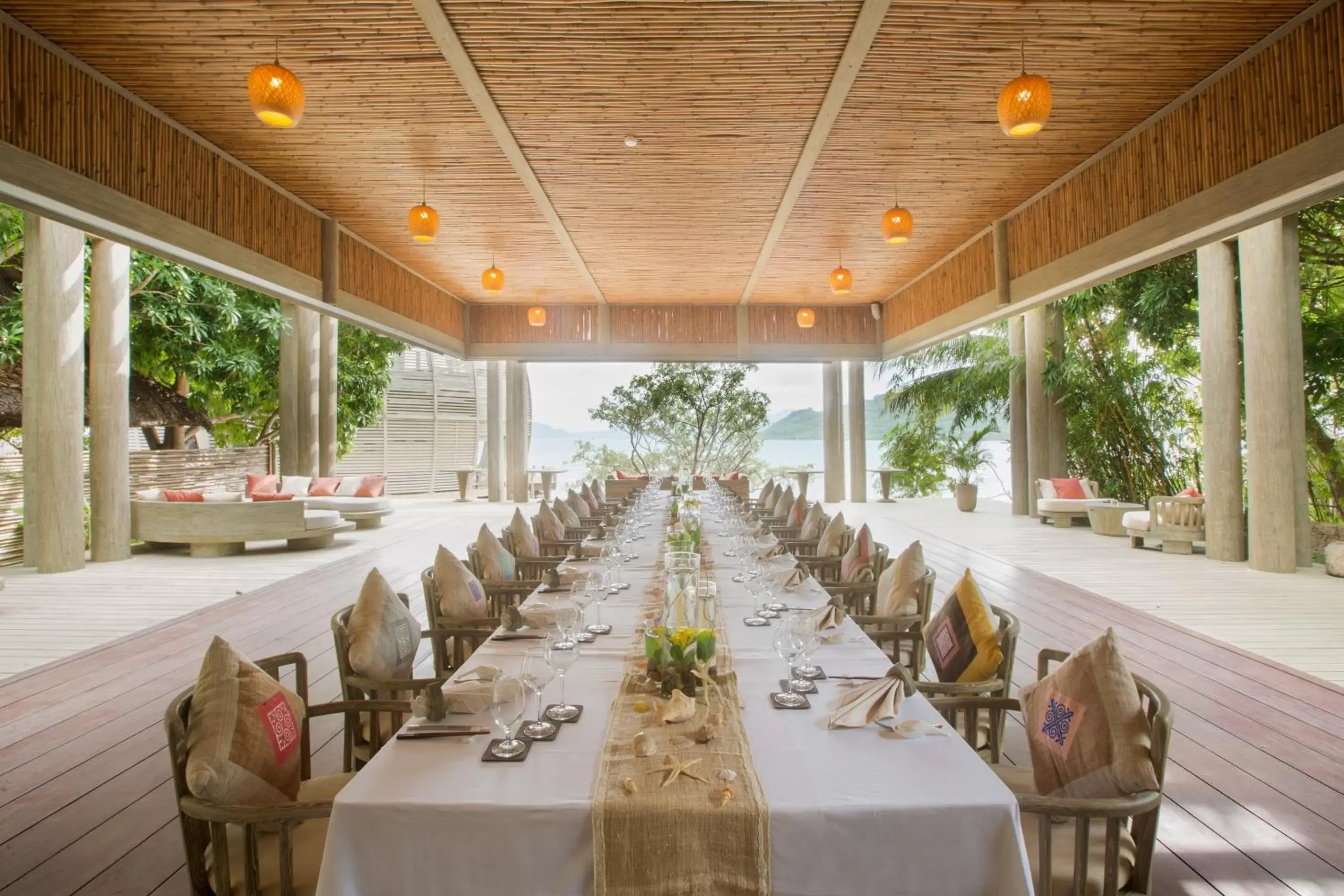 Meeting/conference room, Restaurant/Places to Eat in An Lam Retreats Ninh Van Bay