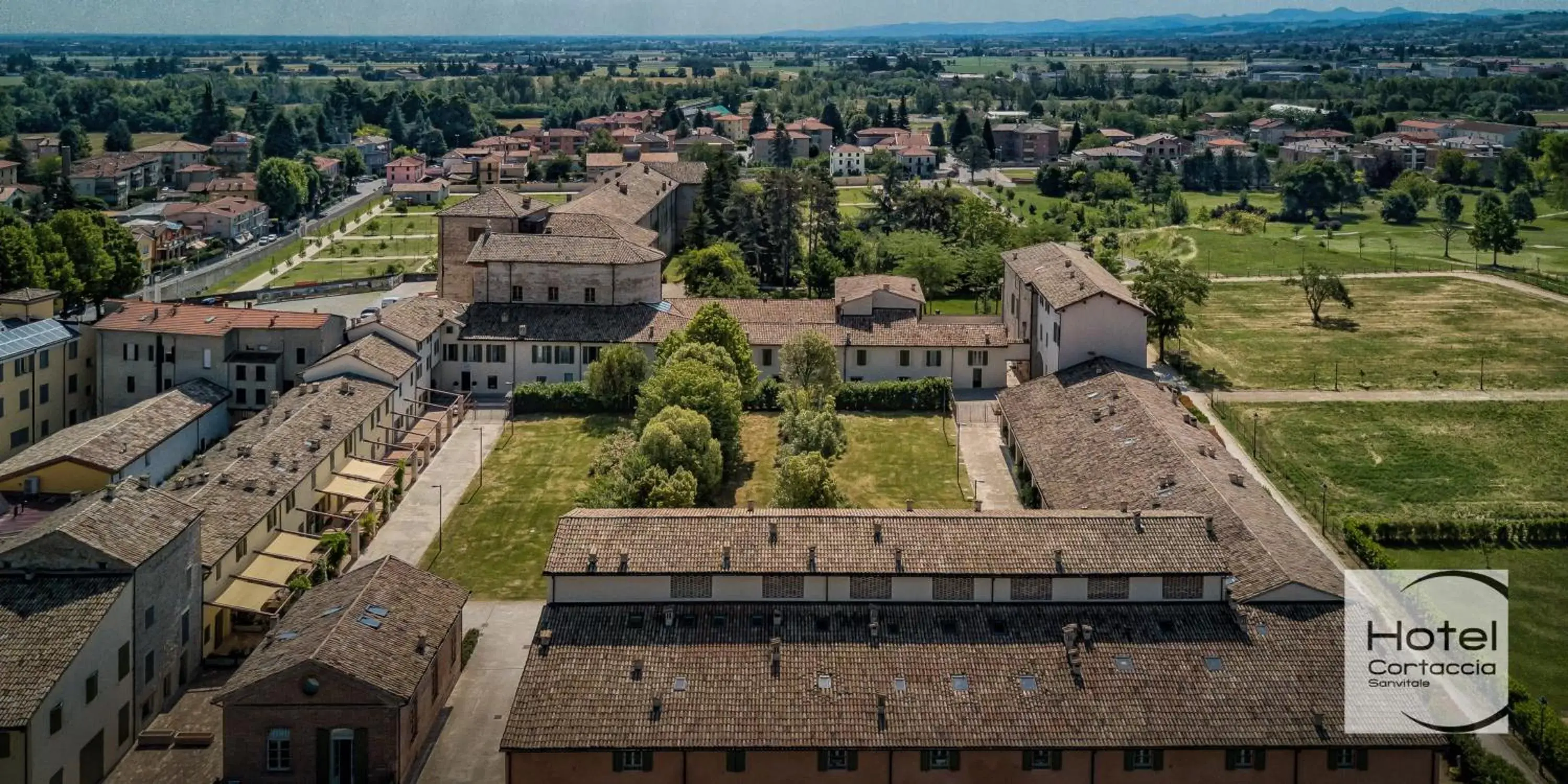 View (from property/room), Bird's-eye View in Hotel Cortaccia Sanvitale