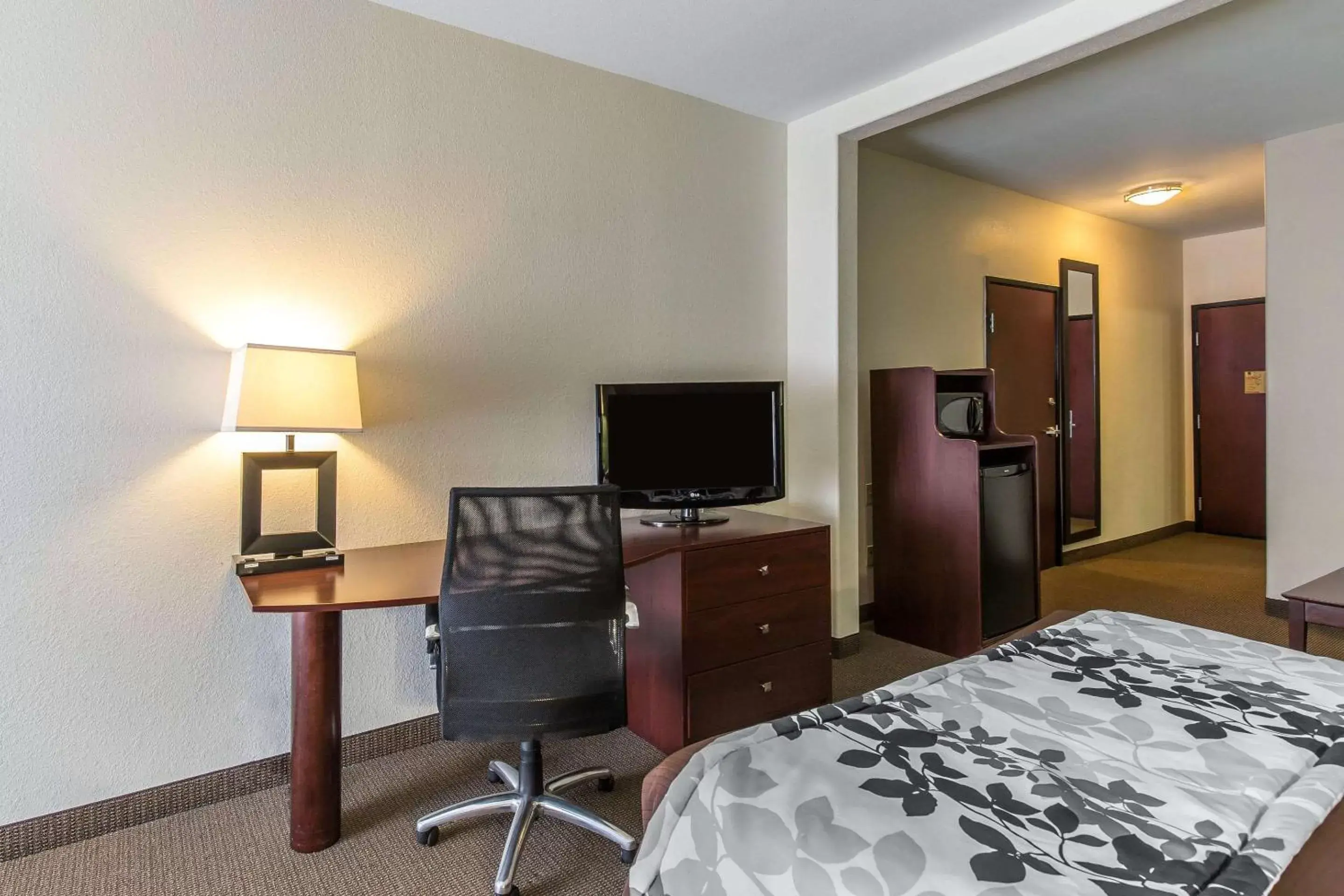 Photo of the whole room, TV/Entertainment Center in Sleep Inn & Suites Bush Intercontinental - IAH East