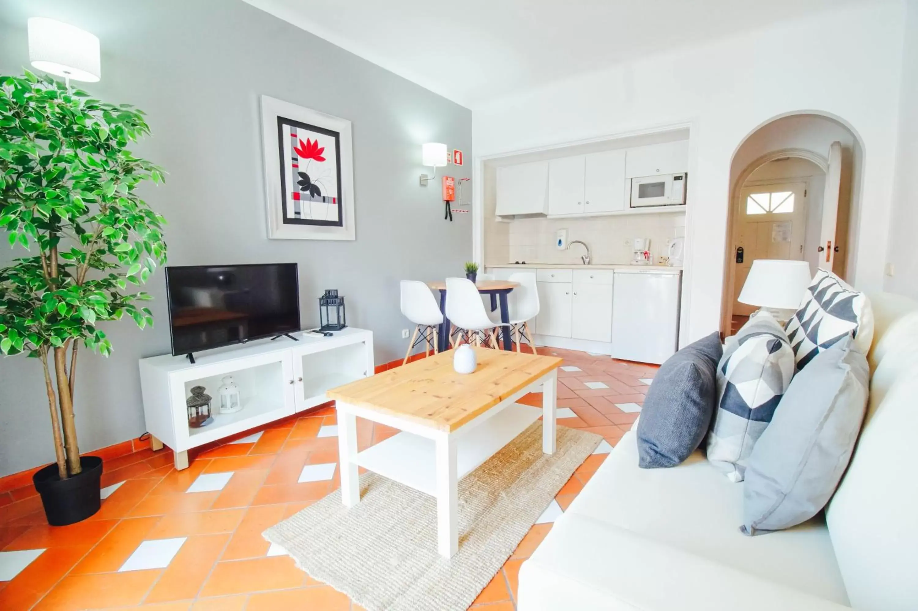 Living room in Baluarte da Vila Apartments
