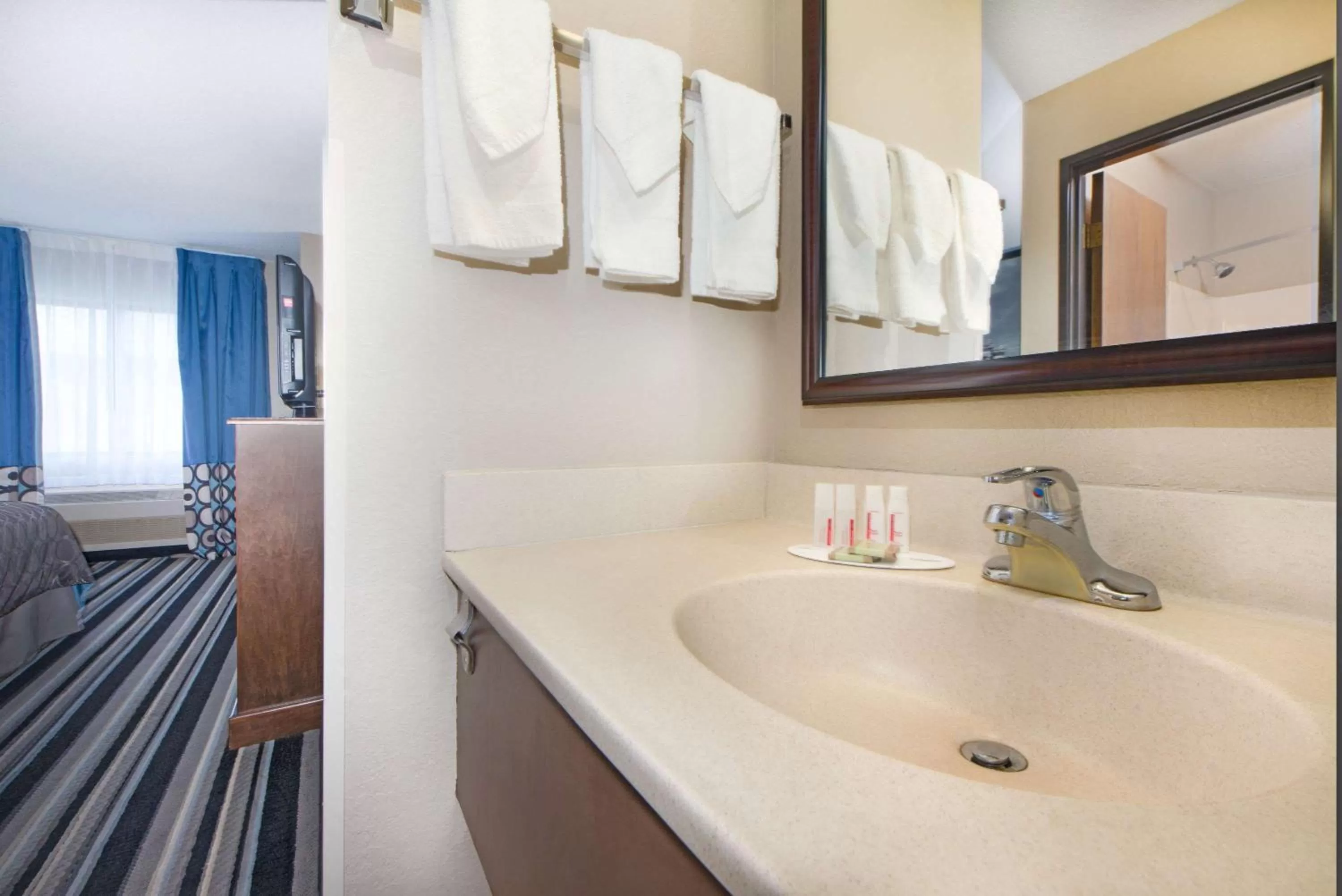 Bathroom in Super 8 by Wyndham Fairfield