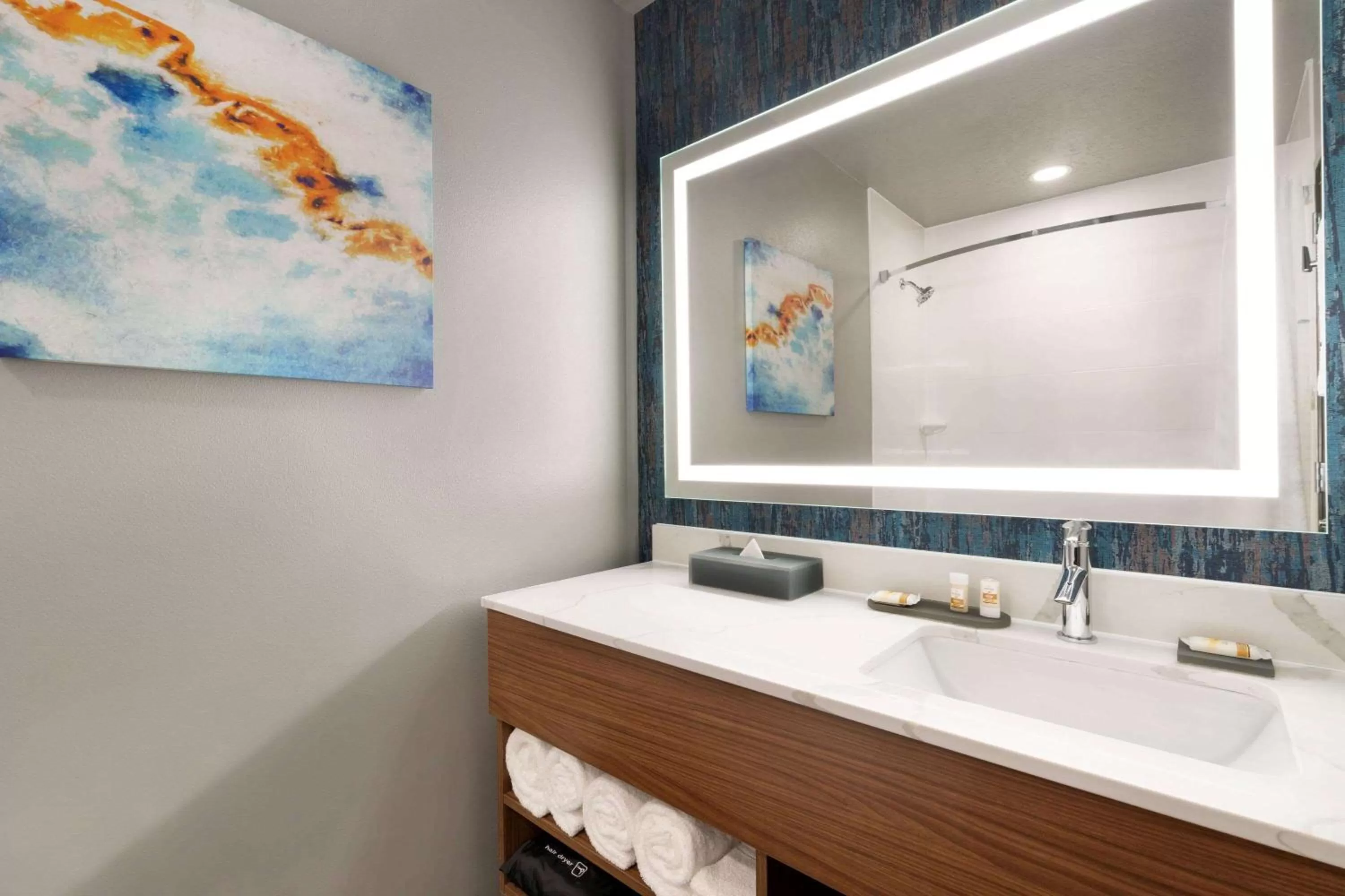 Shower in La Quinta Inn & Suites by Wyndham Springfield
