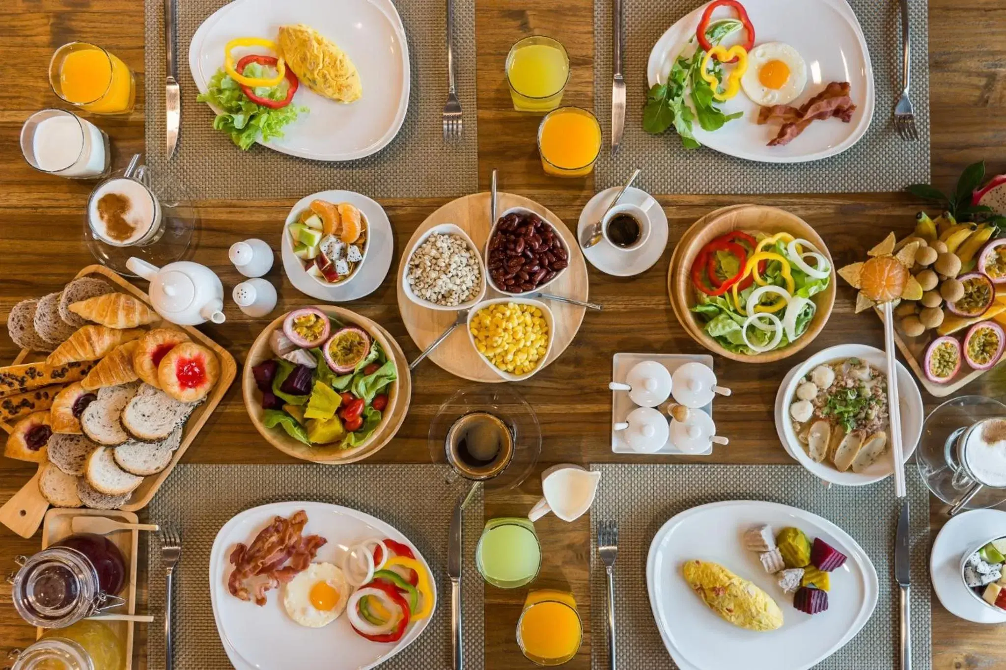 Buffet breakfast, Breakfast in Acqua Hotel