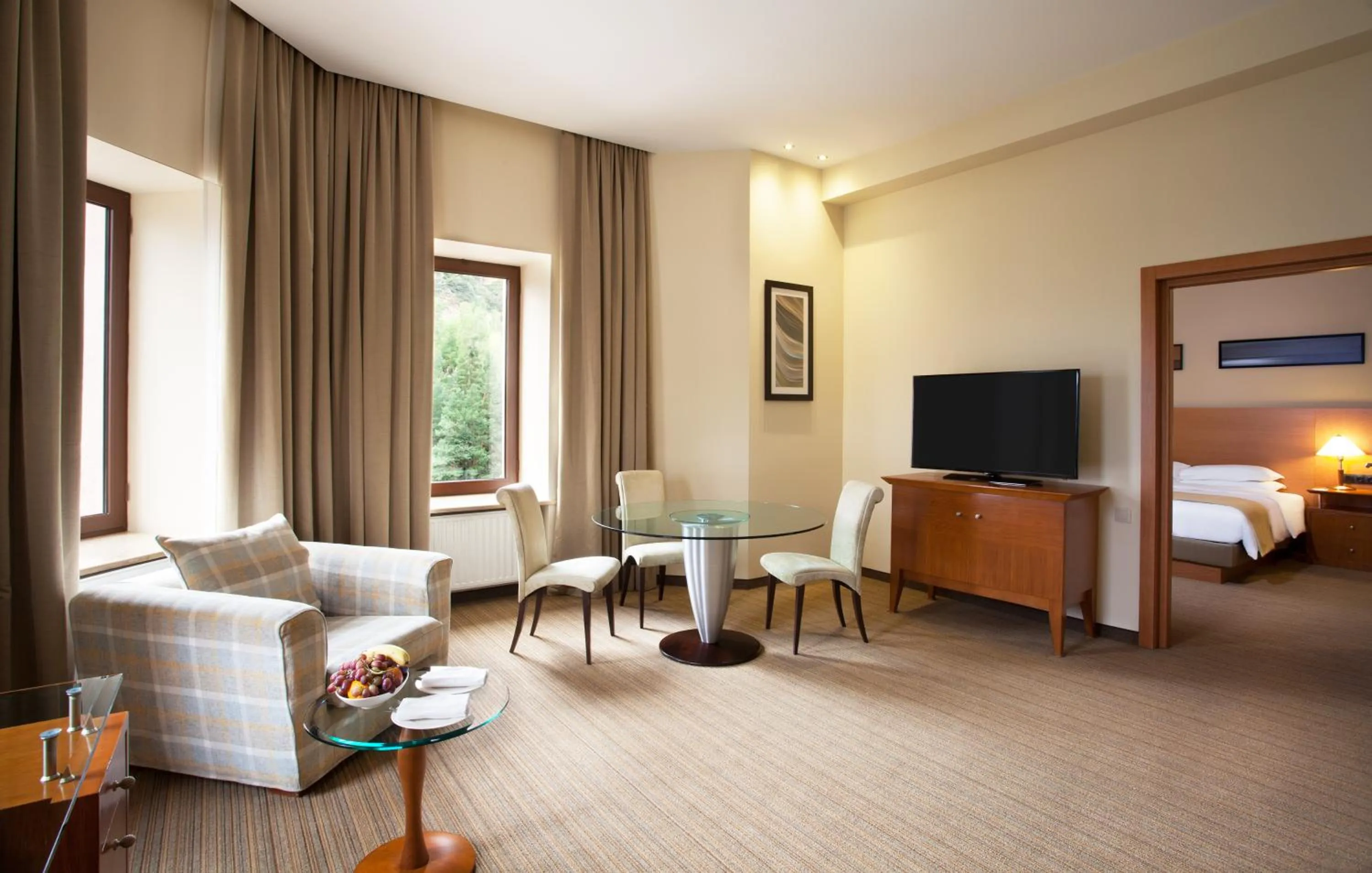 Living room, Bed in Grand Resort Jermuk Sanatorium