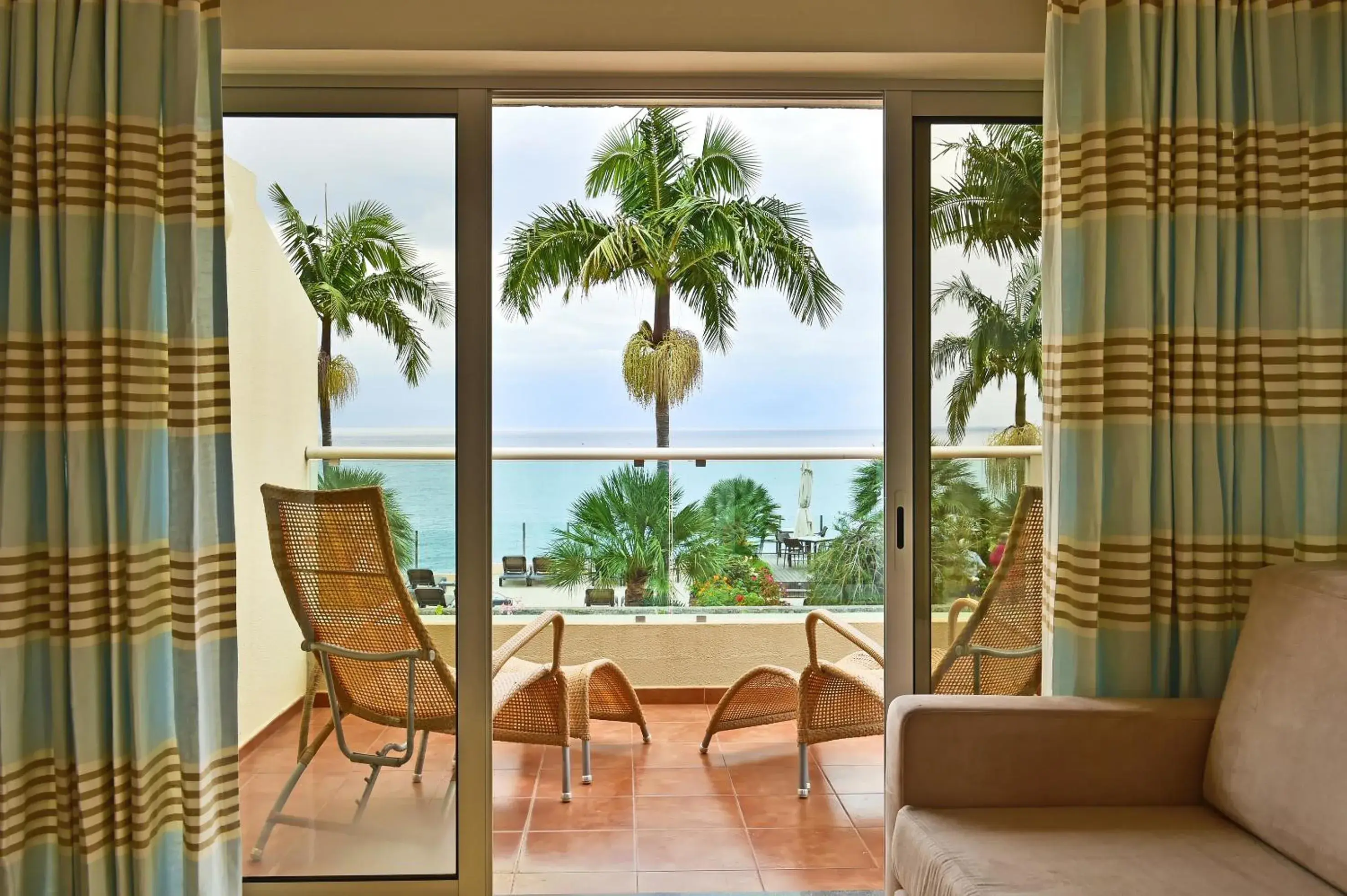 Balcony/Terrace, Sea View in Pestana Carlton Madeira Ocean Resort Hotel