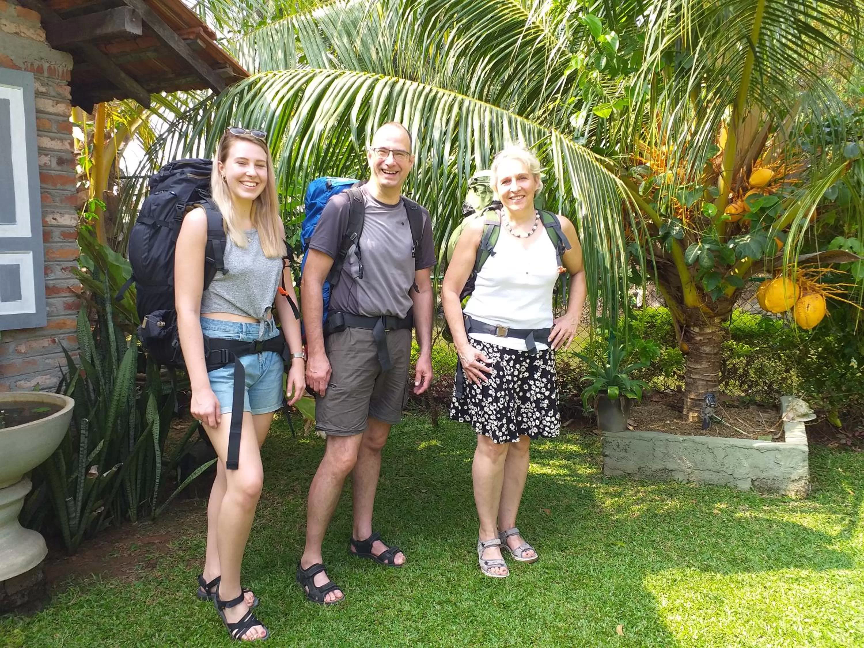 Family in Green Wood Villa Negombo