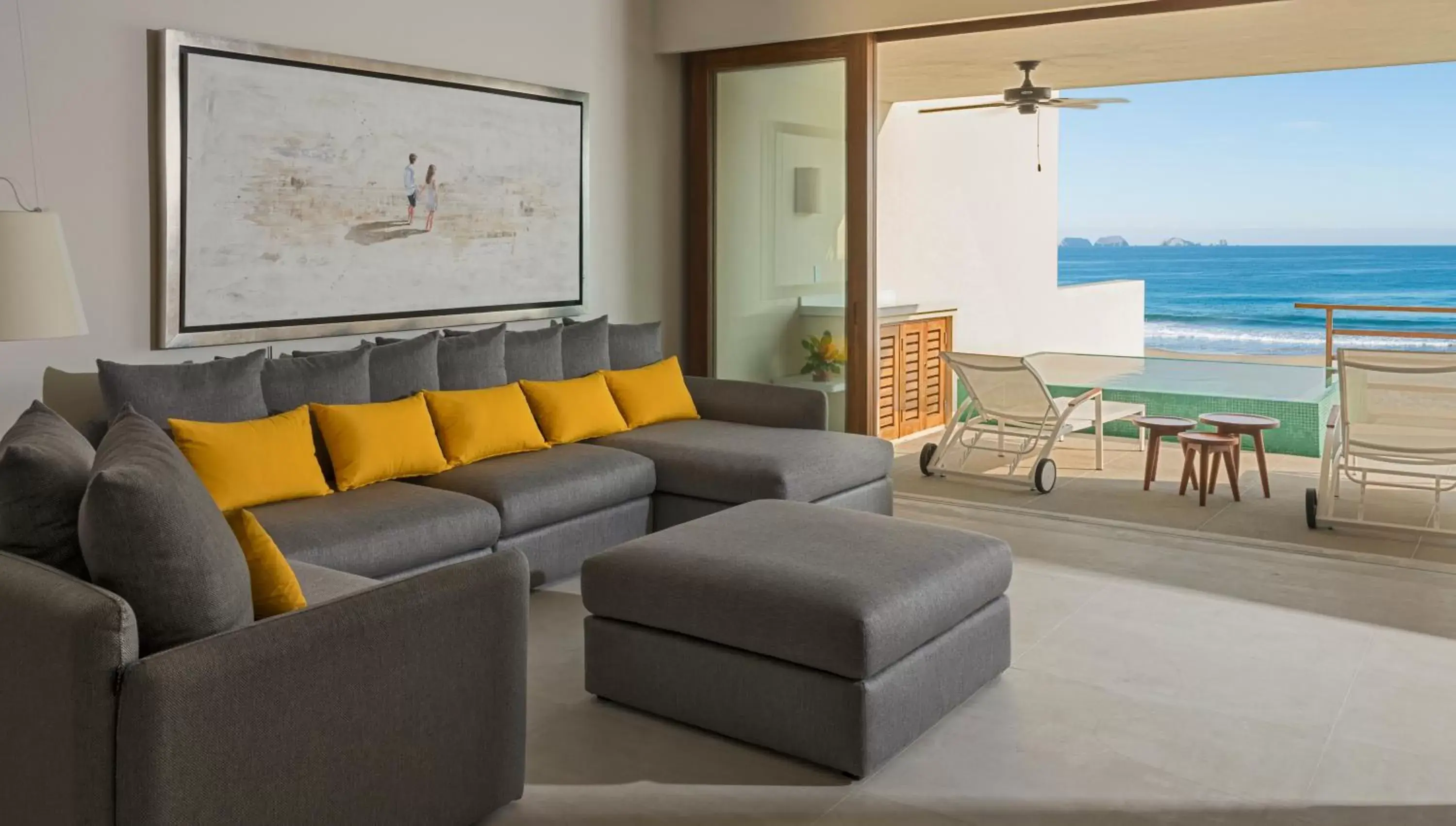 Living room, Seating Area in Marea Beachfront Villas