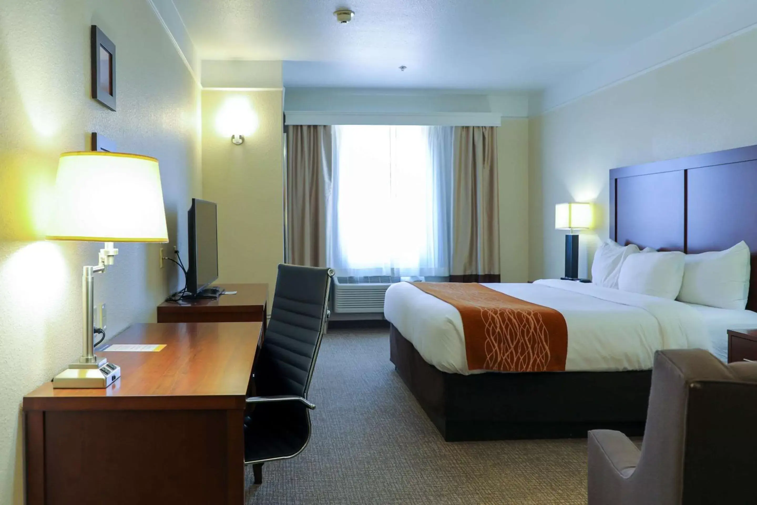 TV and multimedia, Bed in Comfort Inn and Suites Odessa