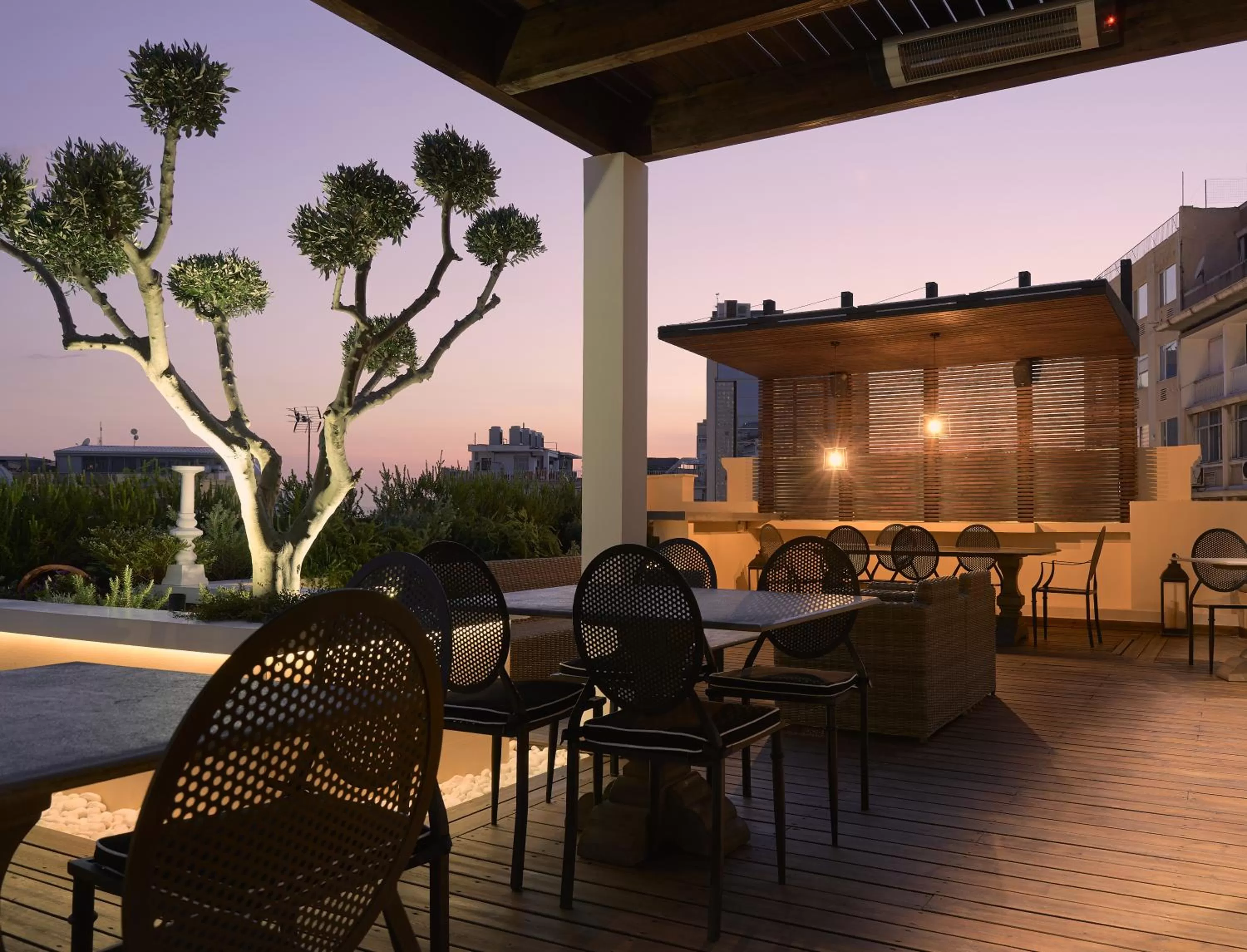 Patio in Athens Mansion Luxury Suites