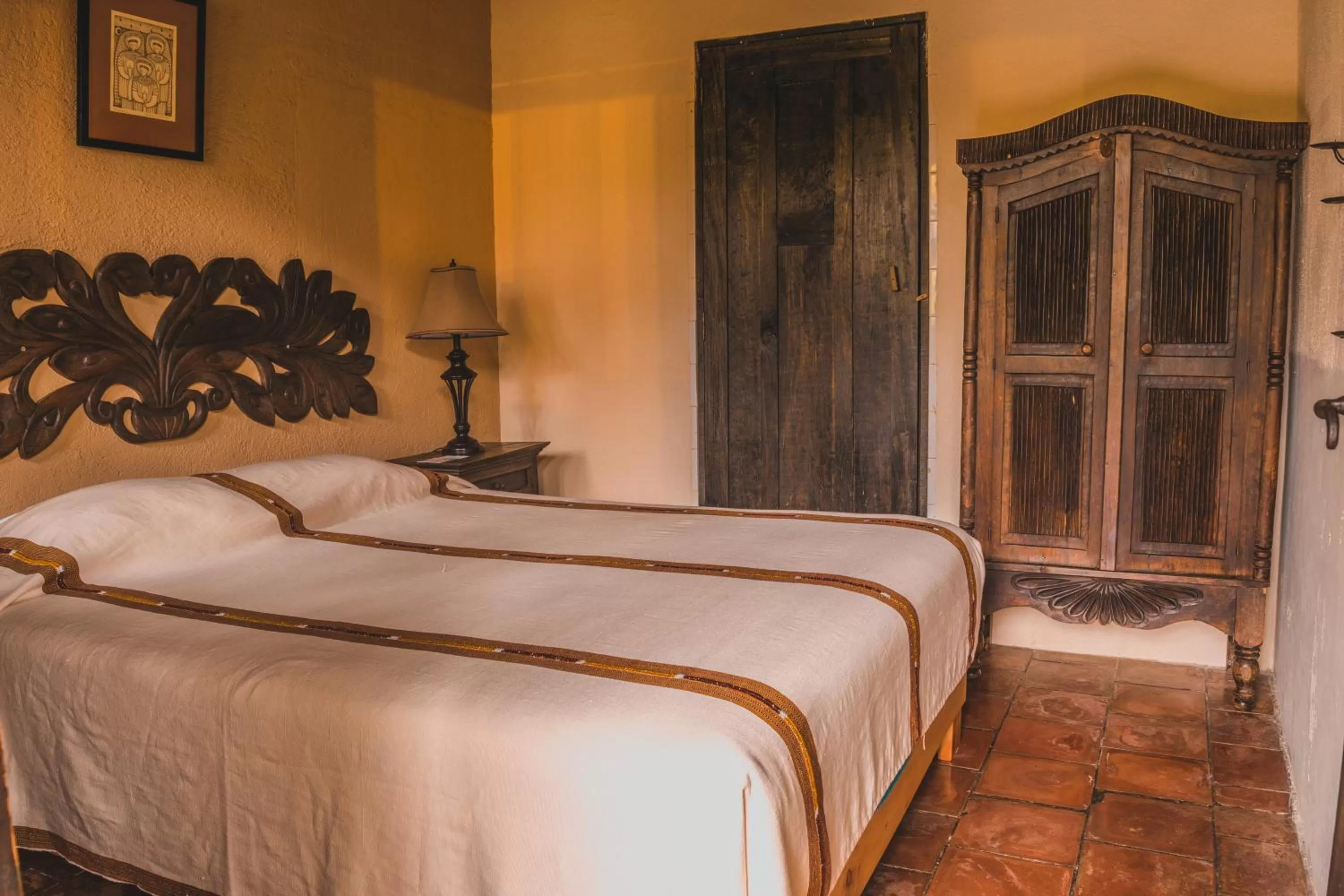 Bed in Hotel Toliman