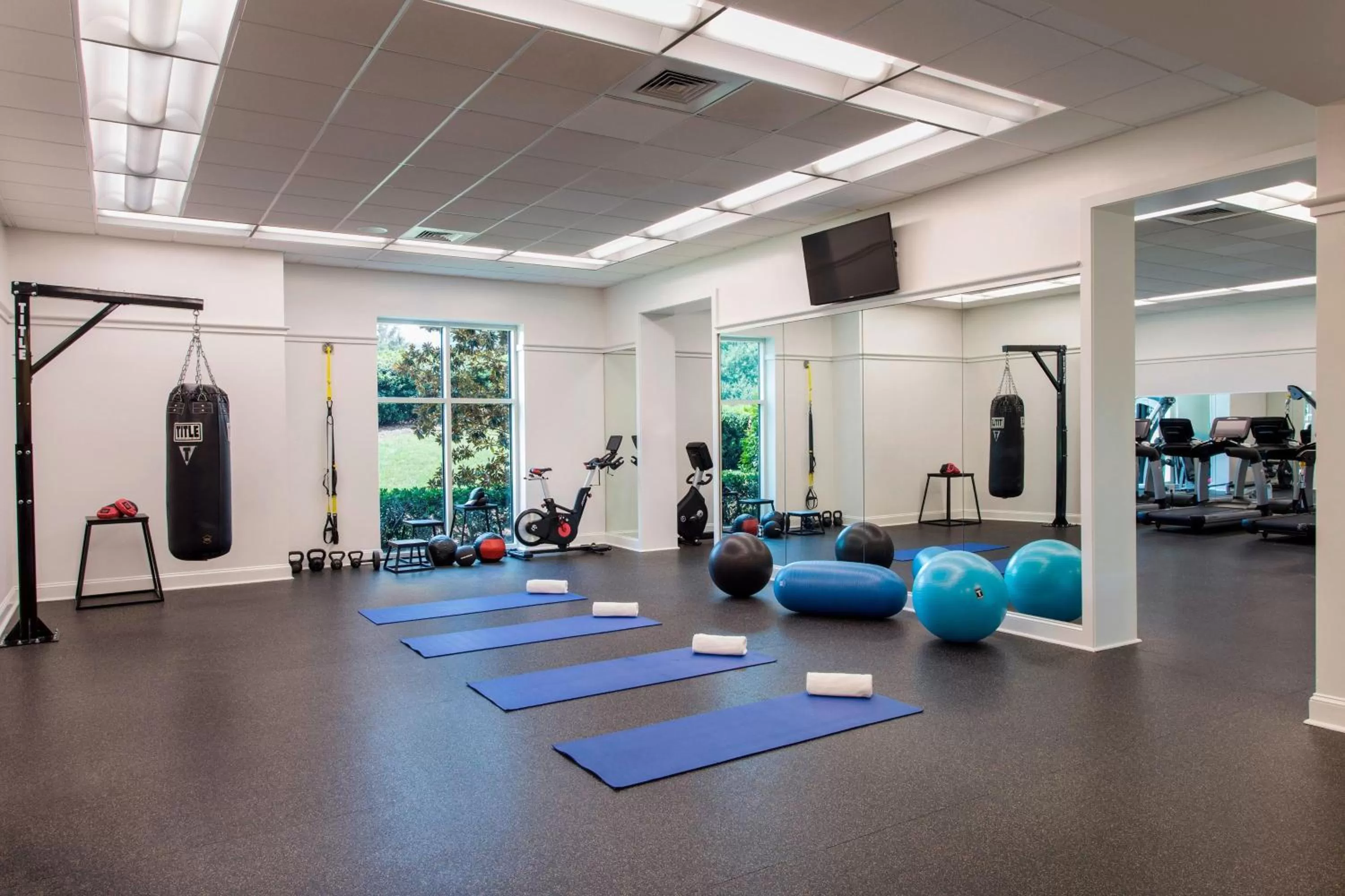 Fitness centre/facilities in The Ballantyne, a Luxury Collection Hotel, Charlotte
