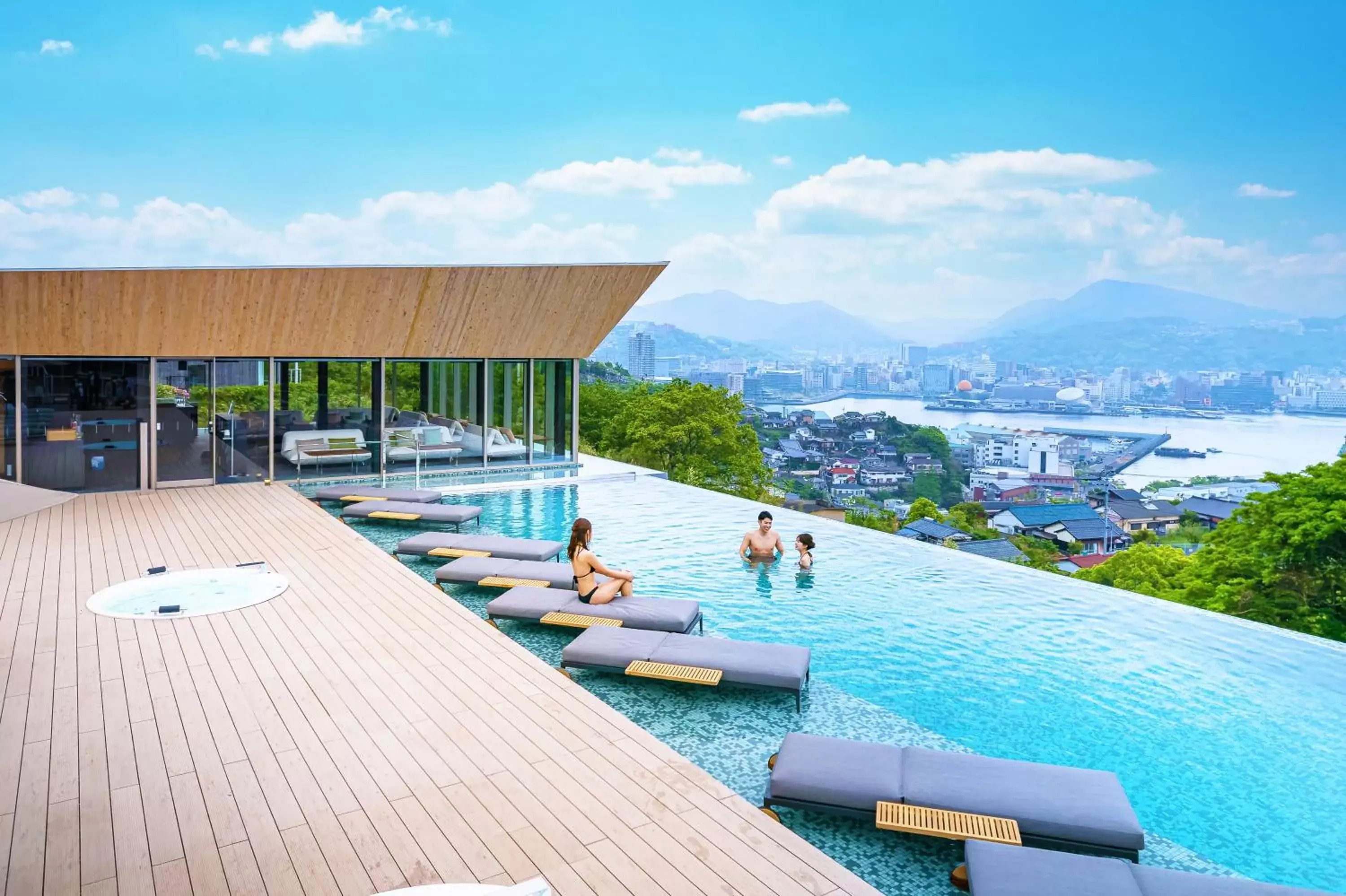 View (from property/room), Swimming Pool in Garden Terrace Nagasaki Hotel & Resort