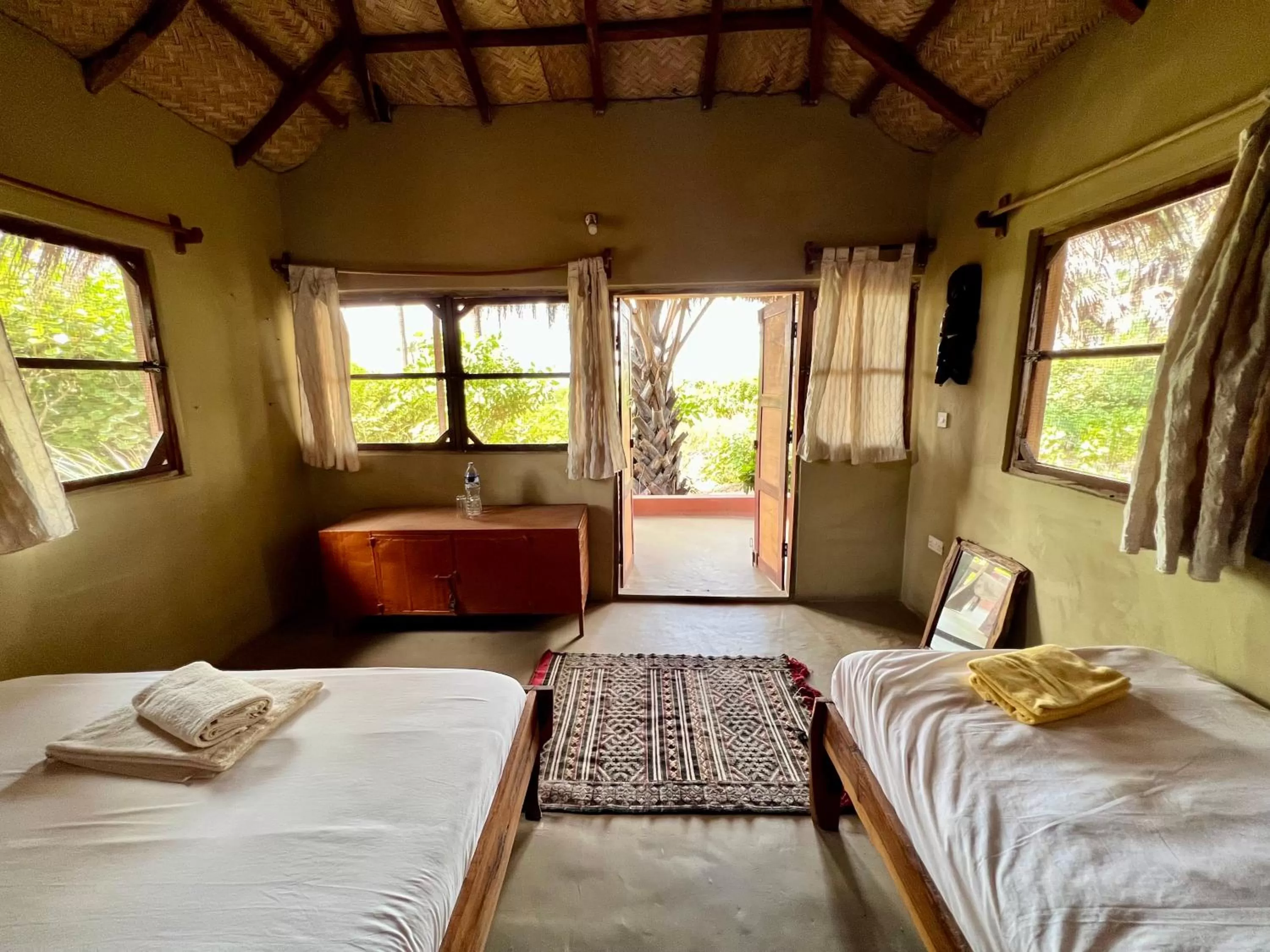 Bed in Nemasu Eco-lodge