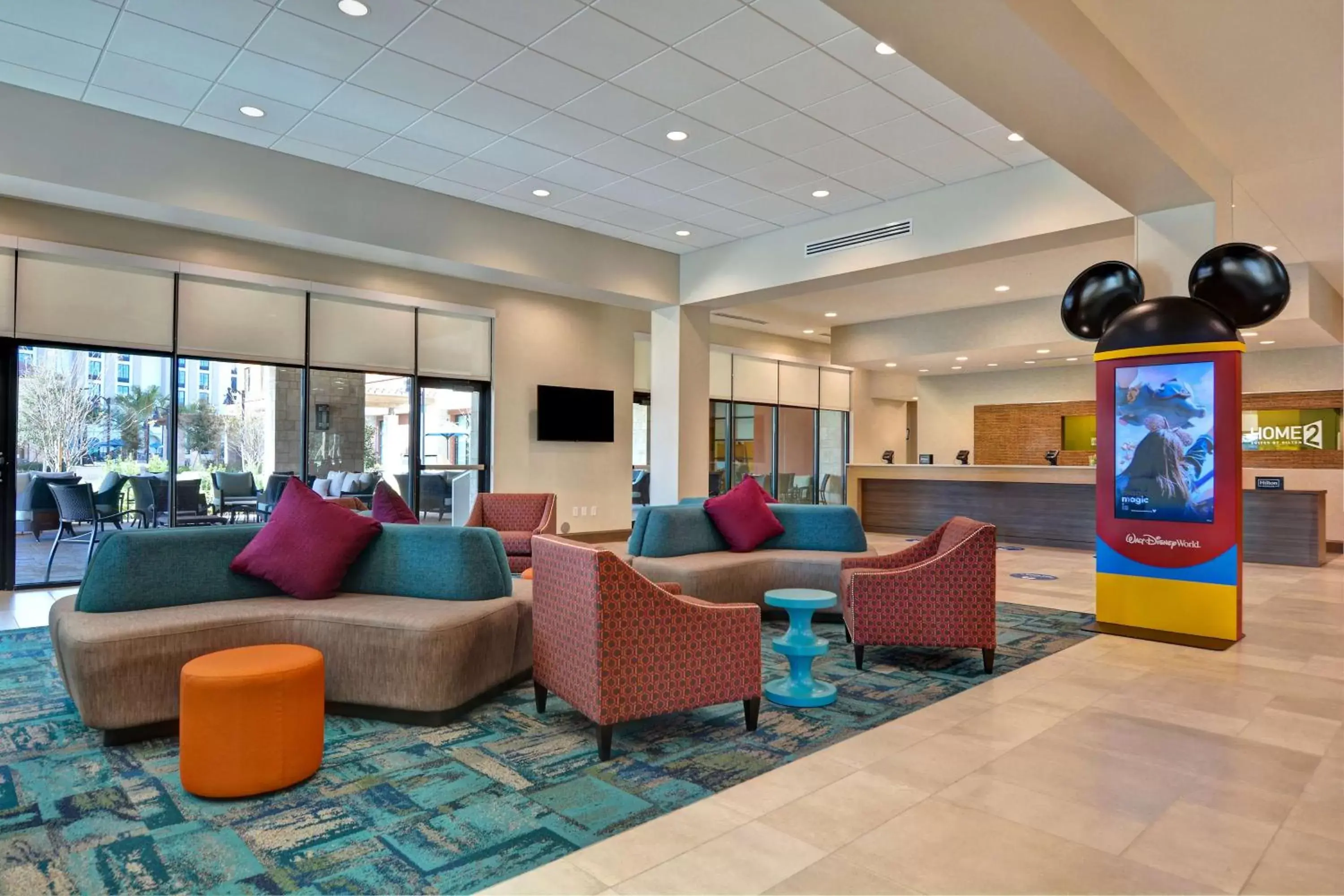 Lobby or reception, Seating Area in Home2 Suites By Hilton Orlando Flamingo Crossings, FL