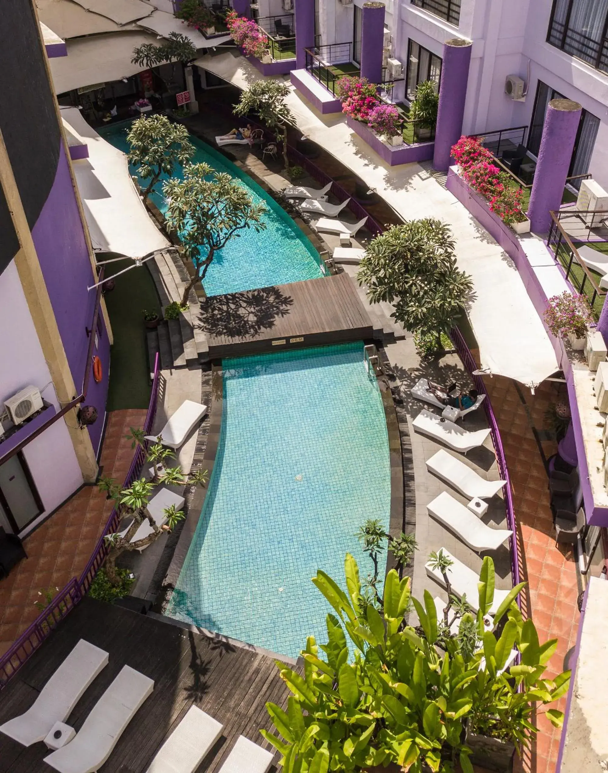 Swimming pool, Pool View in Kuta Central Park Hotel