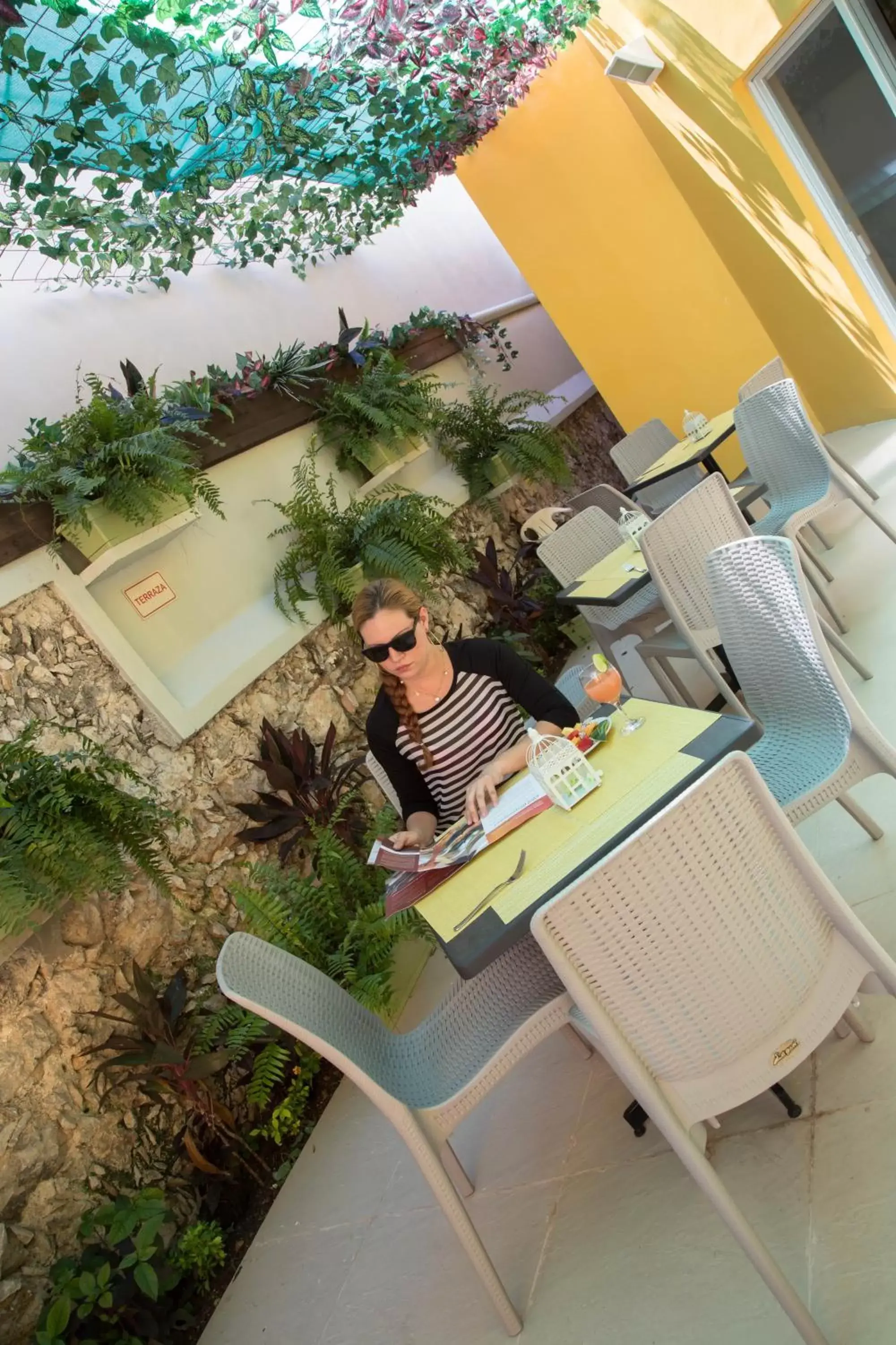 Restaurant/places to eat, Bird's-eye View in Hotel Zar Merida