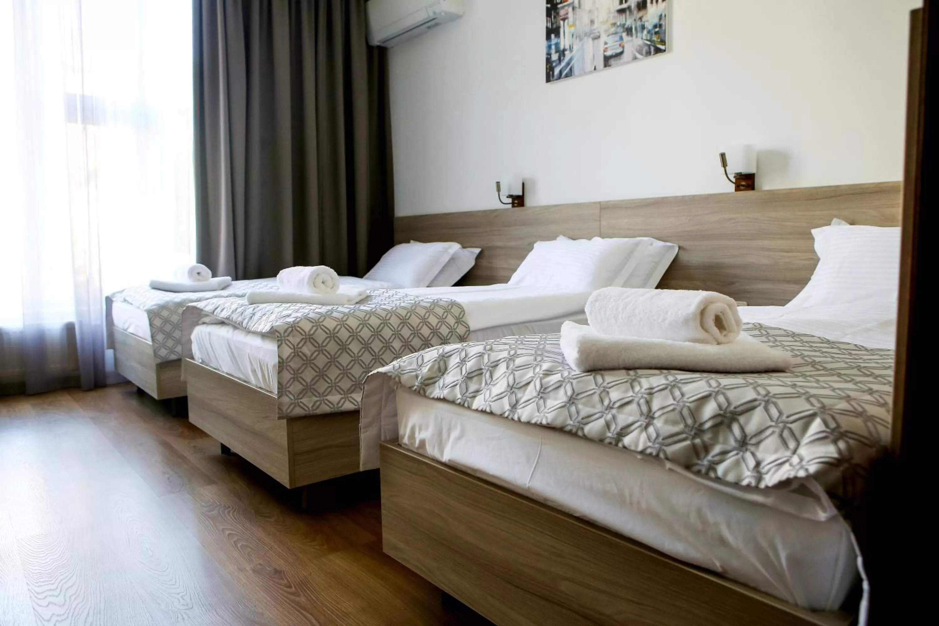 Bed in Hotel Antonio