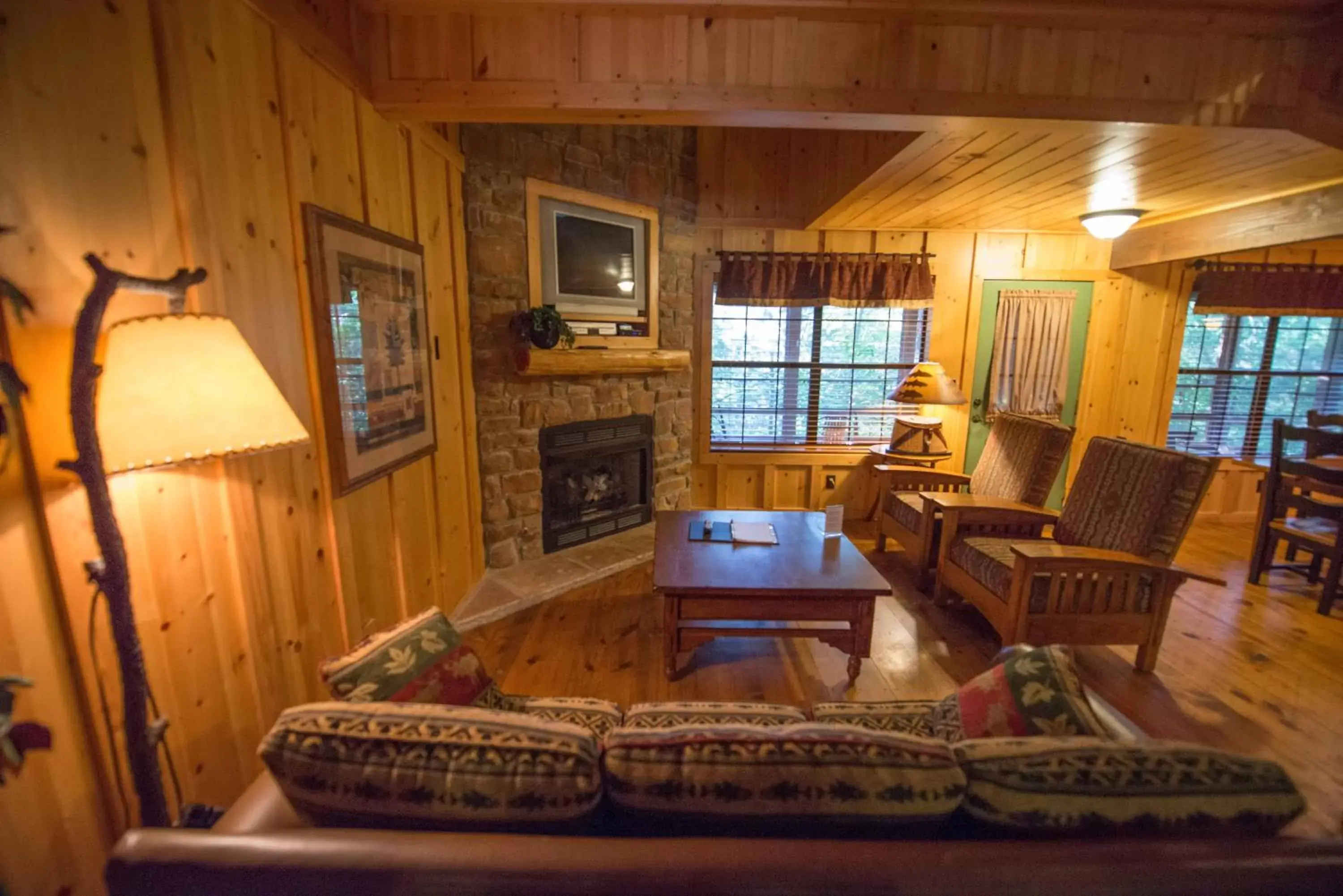 Living room, Seating Area in Cabins at Green Mountain, Trademark Collection by Wyndham