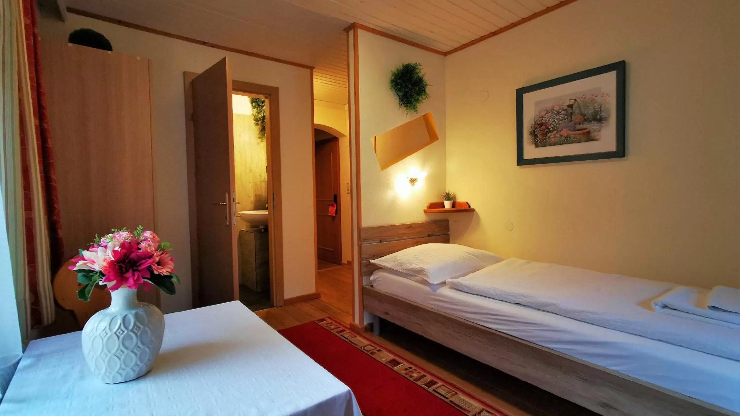 Bed in Gasthof Geronimo