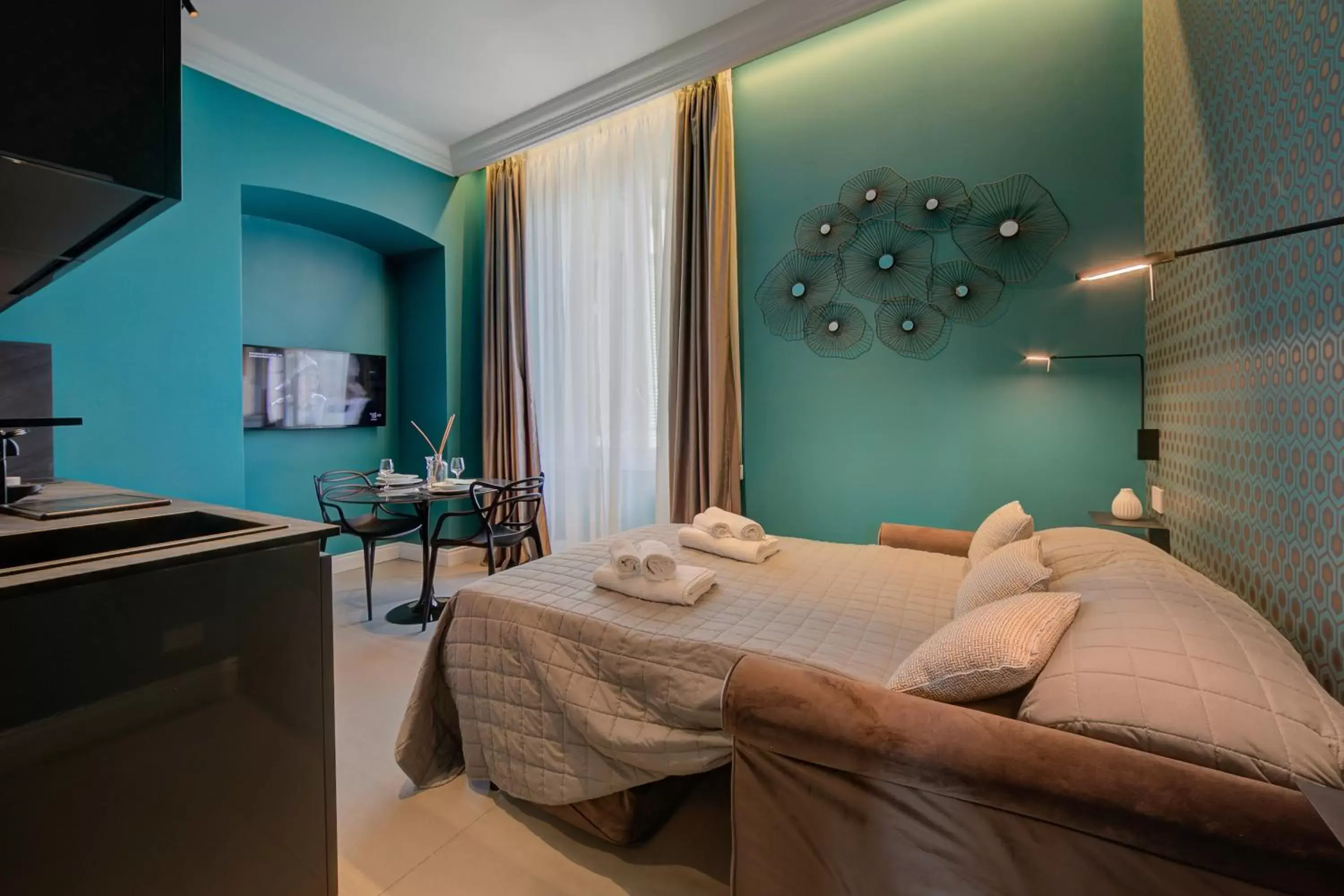 Bedroom, Bed in Boutique Central Apartments- Happy Rentals