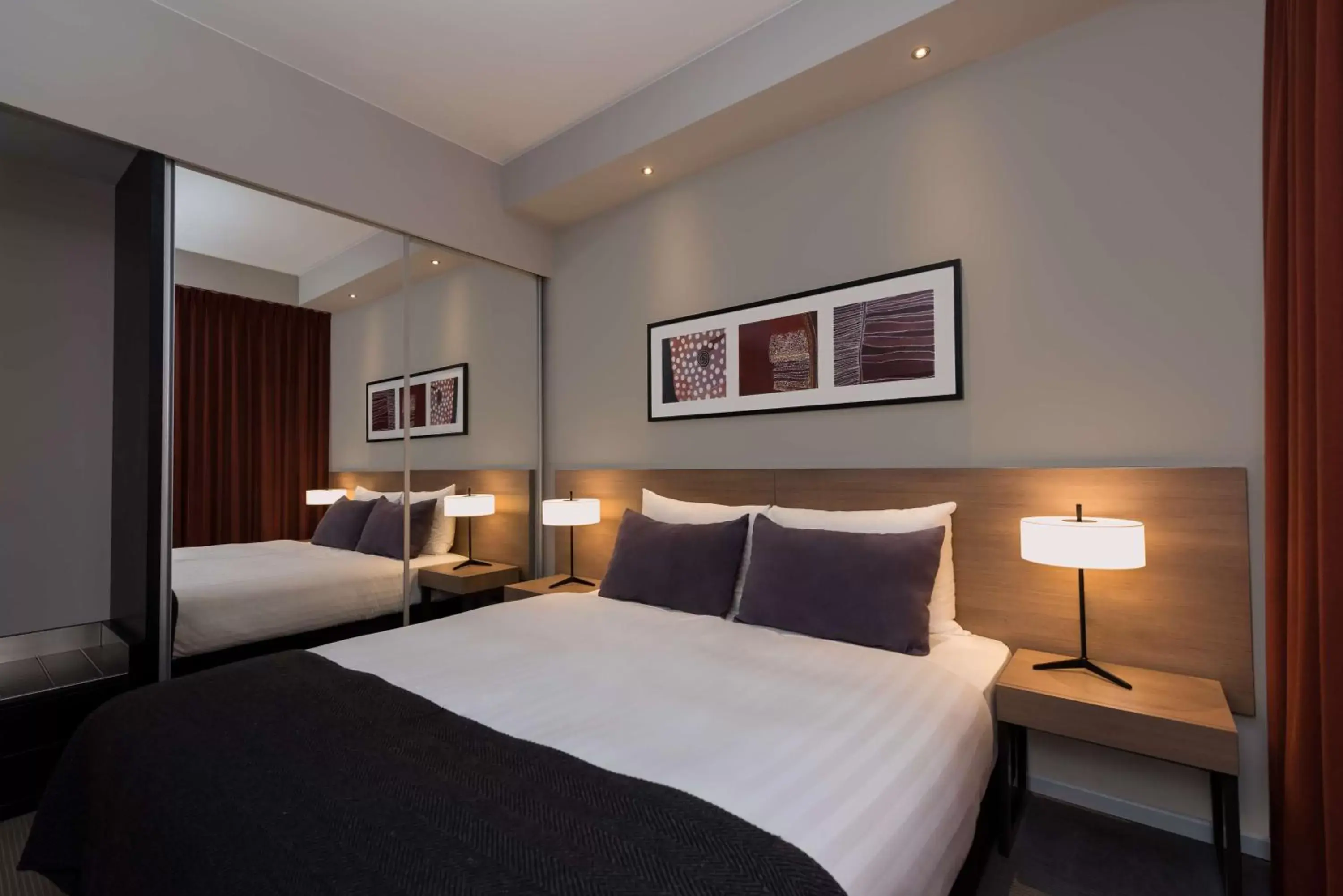 Bedroom, Bed in Adina Apartment Hotel Frankfurt Neue Oper Bedroom, Bed in Adina Apartment Hotel Frankfurt Neue Oper