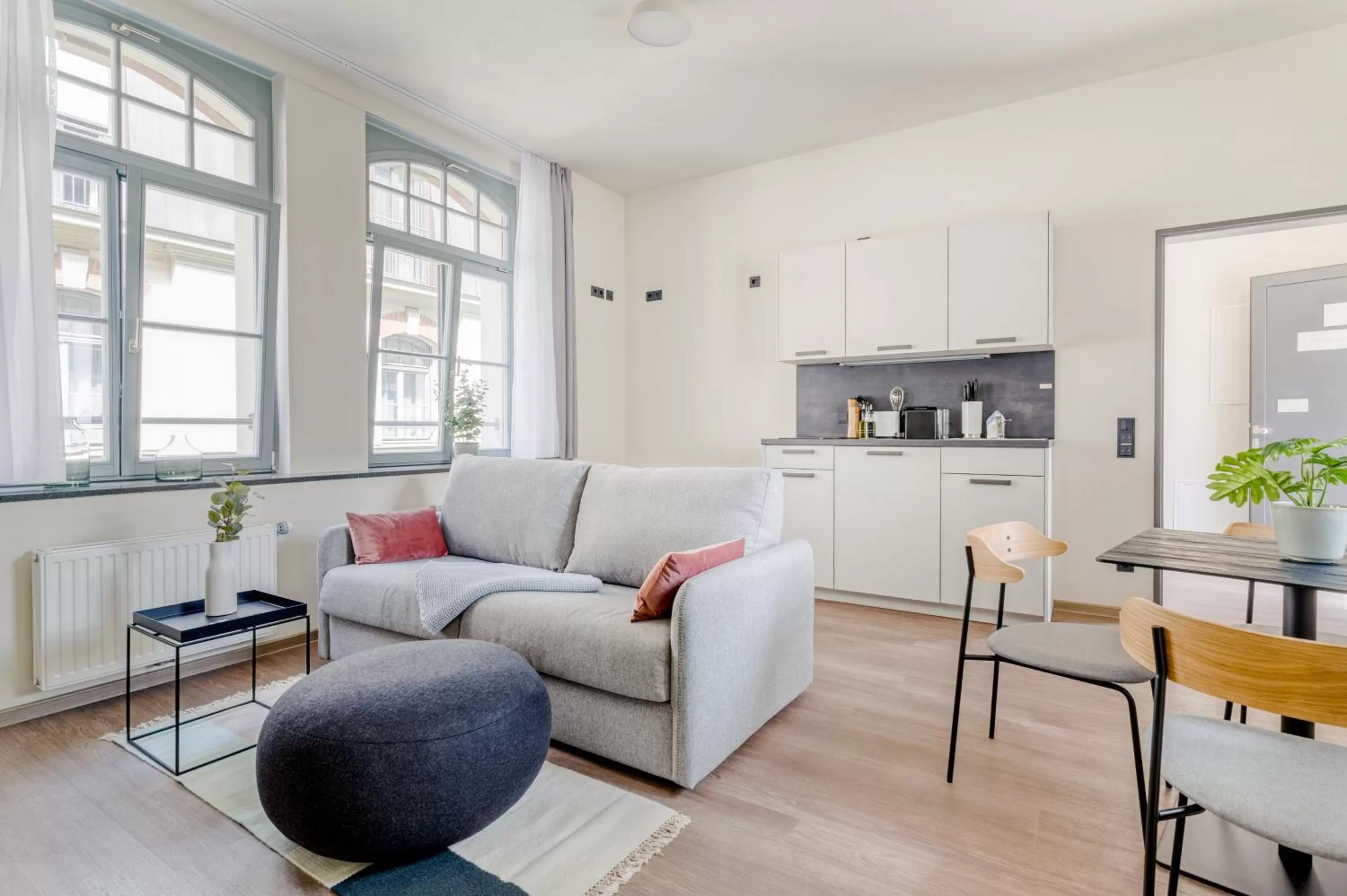 Living room in Limehome Leipzig Oelßner's Hof