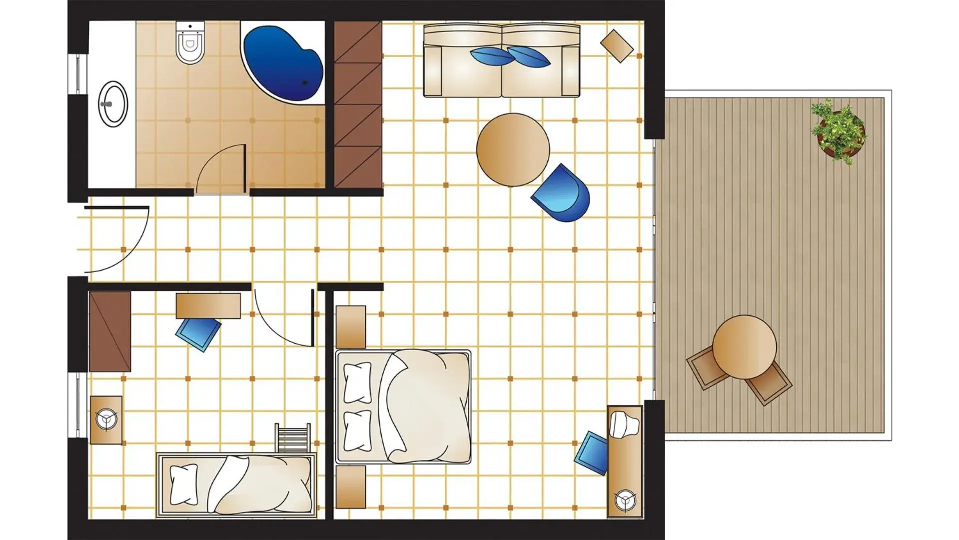 Floor Plan in Grecotel Marine Palace & Aqua Park