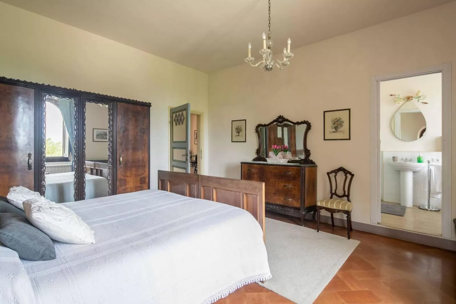 Bed in Villa Albertina