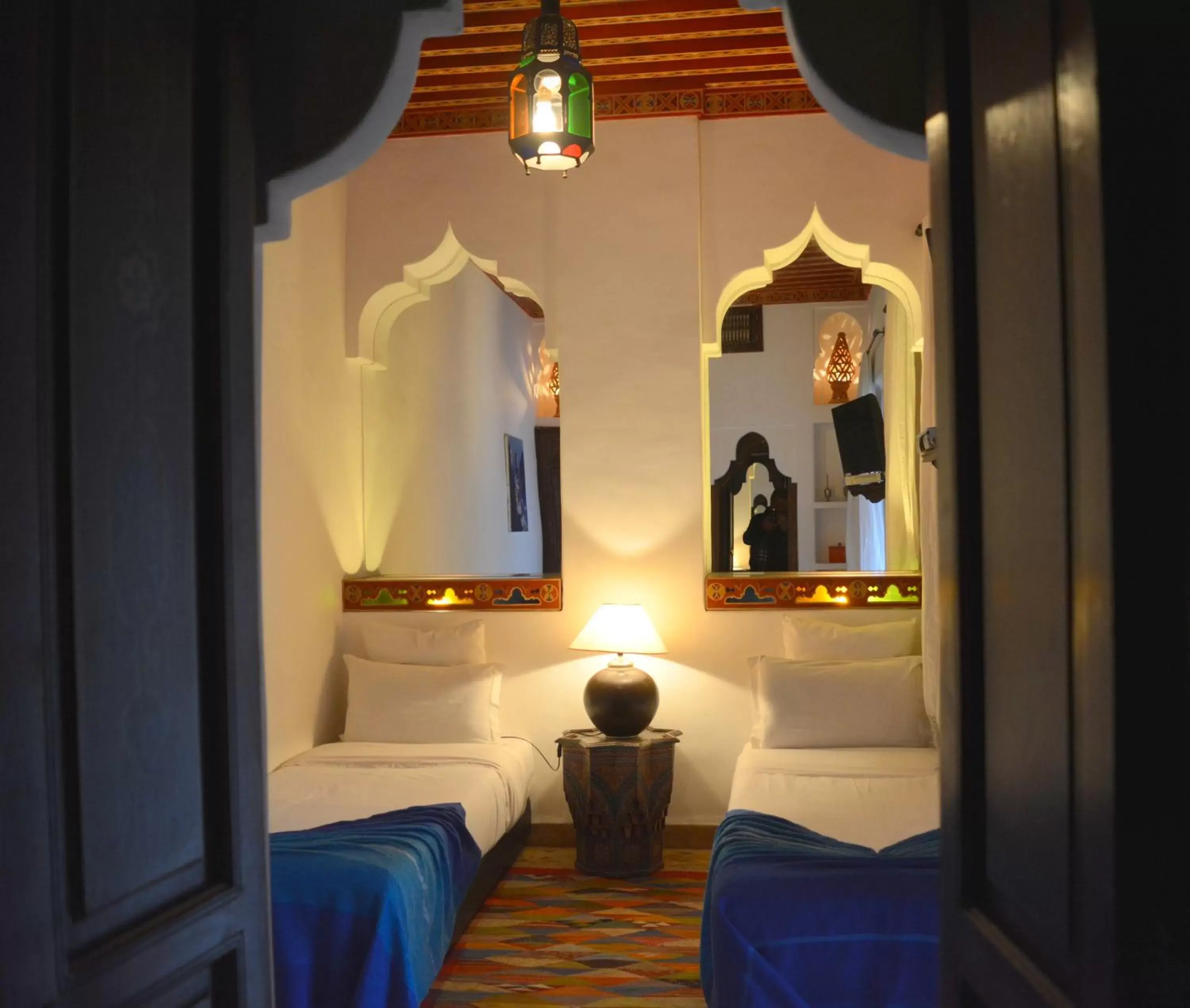 Bed in Riad Ghali Hotel & SPA