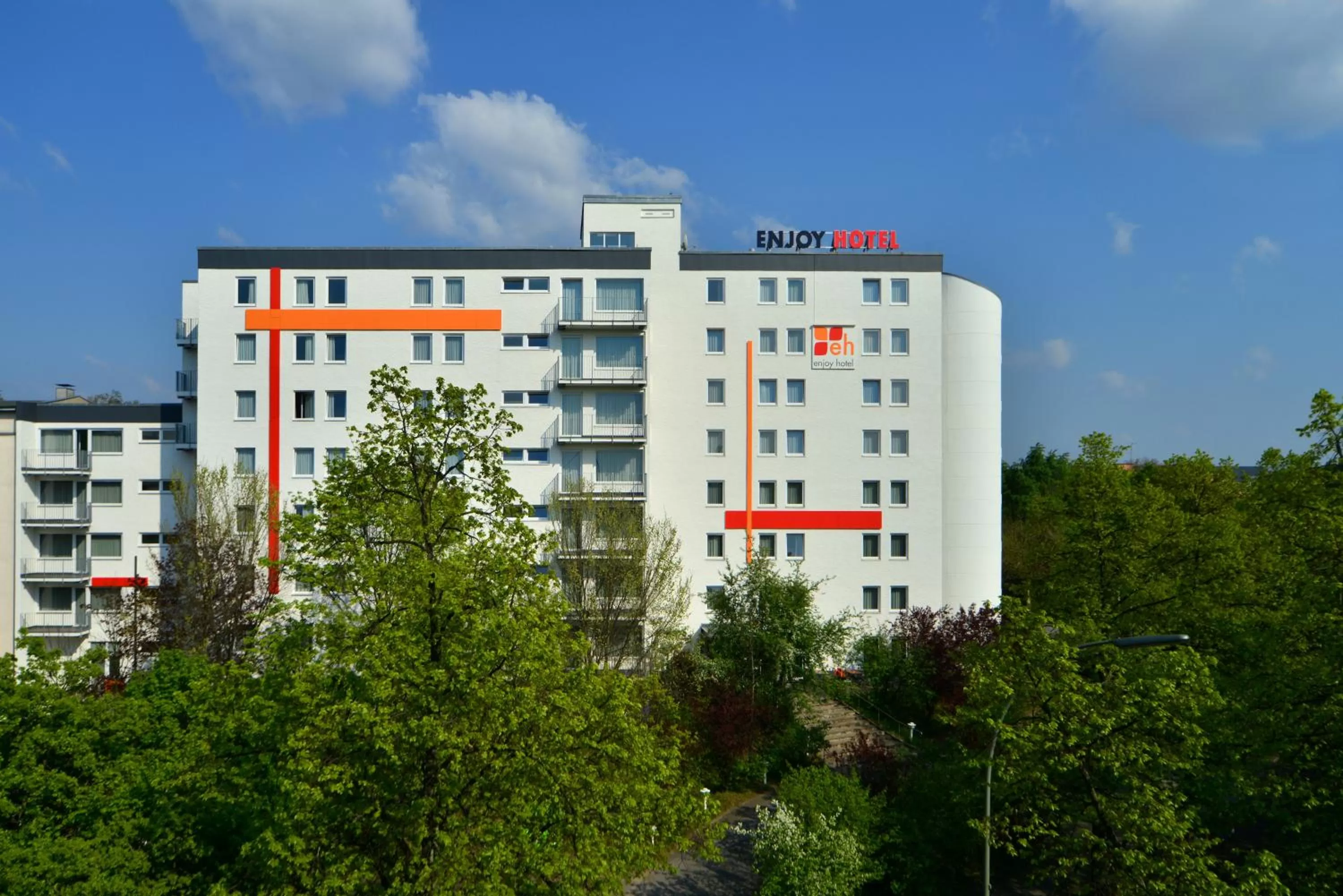 Facade/entrance in enjoy hotel Berlin City Messe