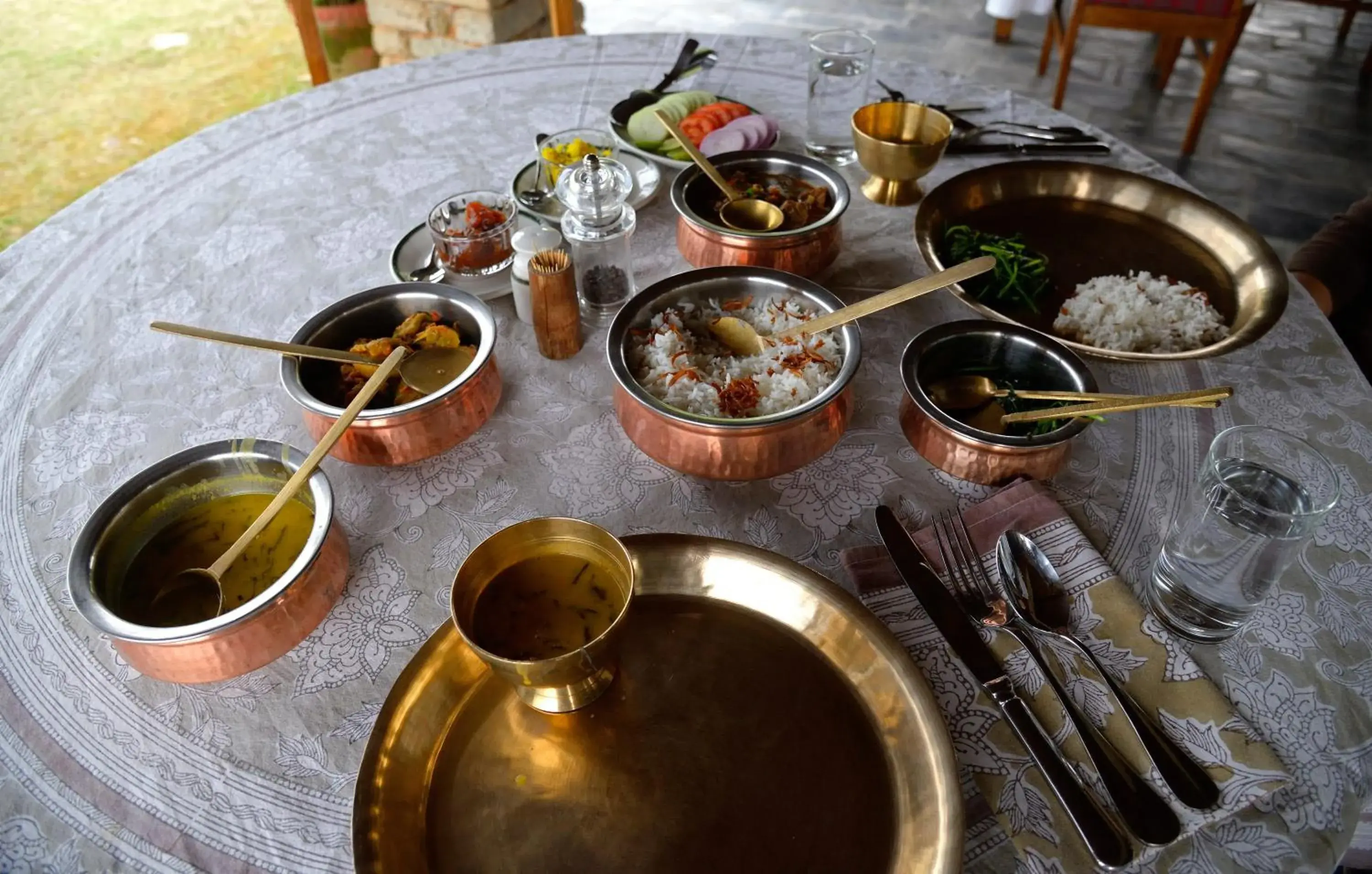 Food close-up in Tiger Mountain Pokhara Lodge