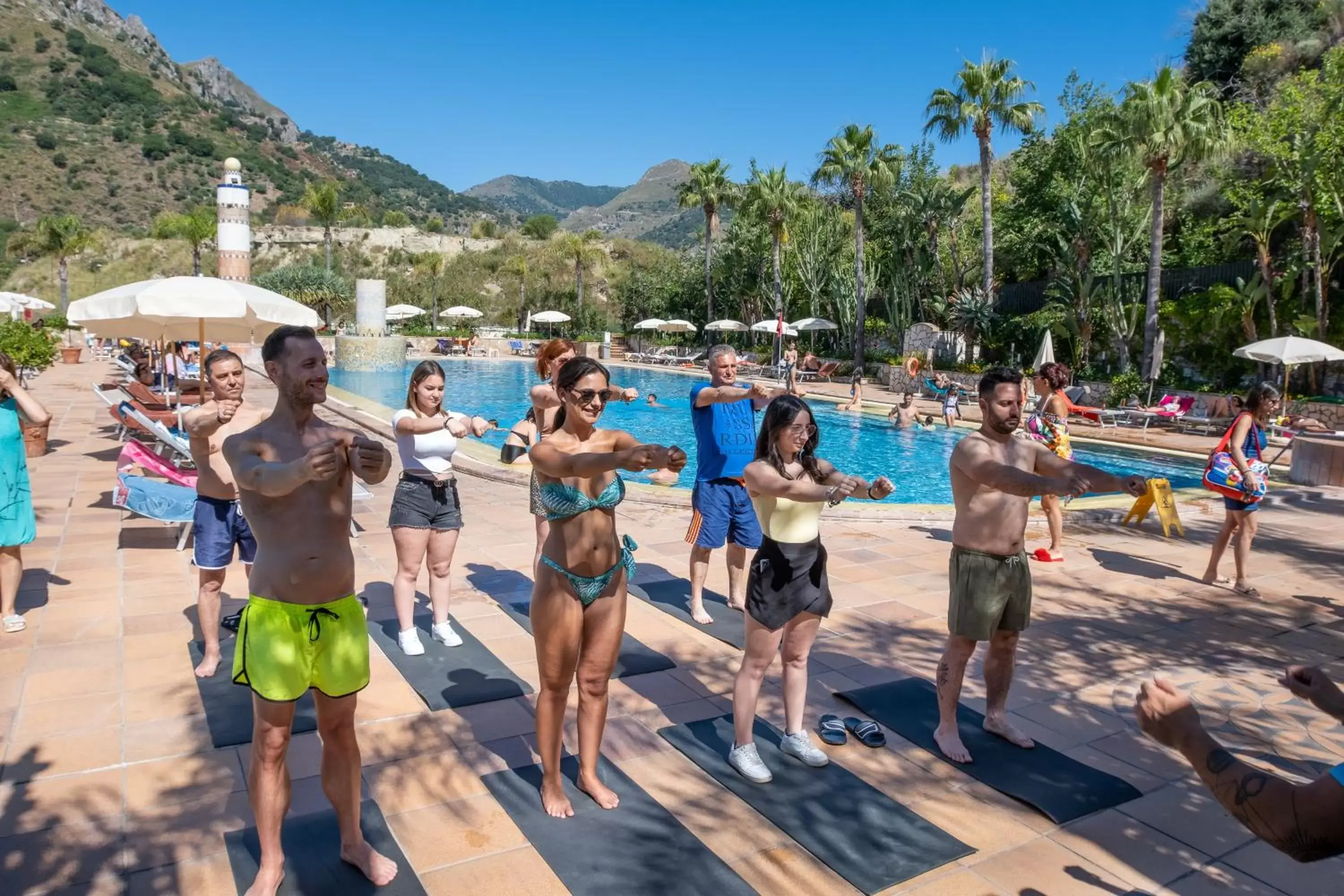 Swimming pool in Hotel Olimpo le Terrazze